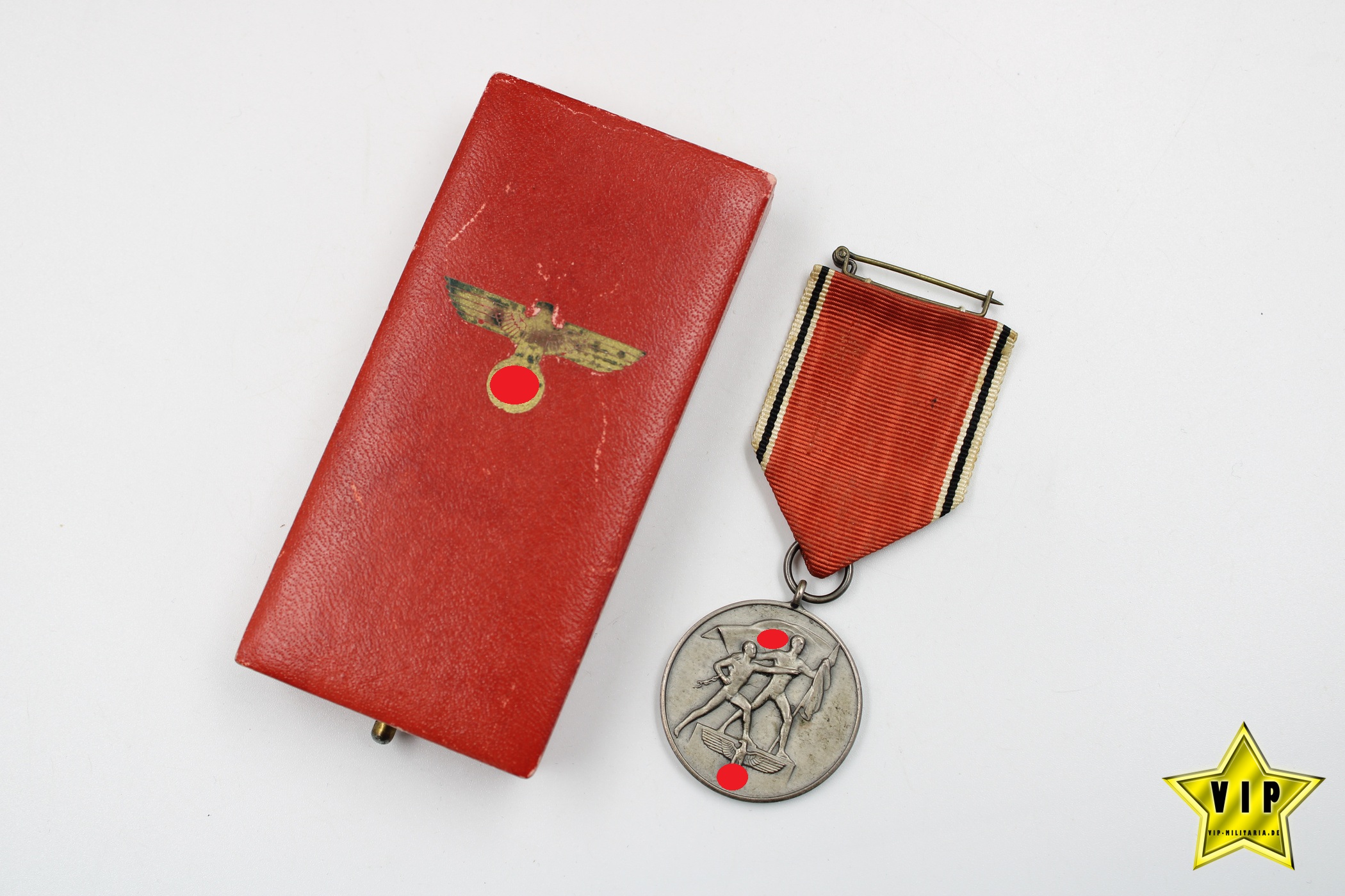 Anschluss Medaille 13. März 1938 Österreich im Verleihungsetui