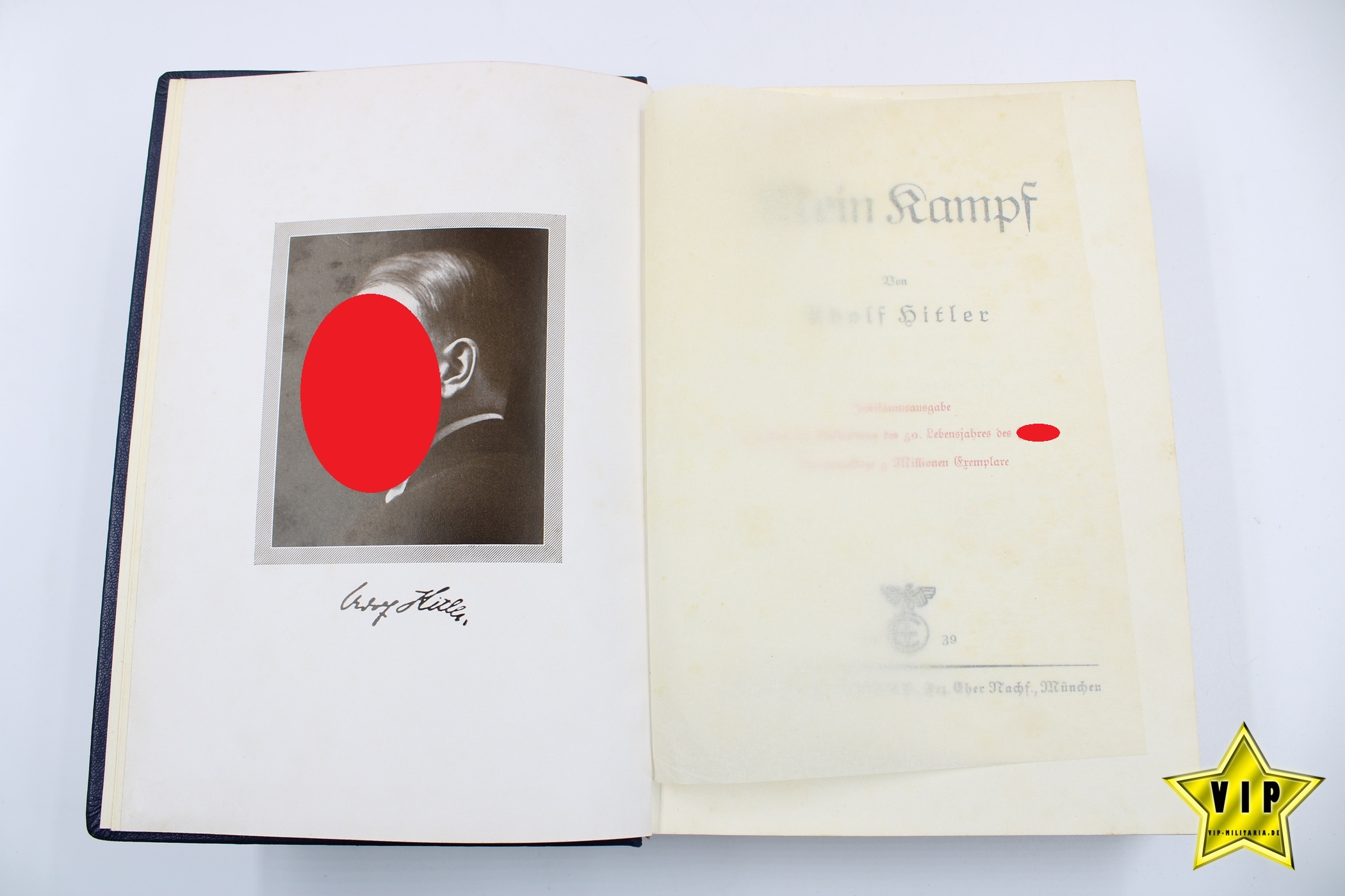 Mein Kampf Jubiläumsausgabe 1939 zum 50. Geburtstag 