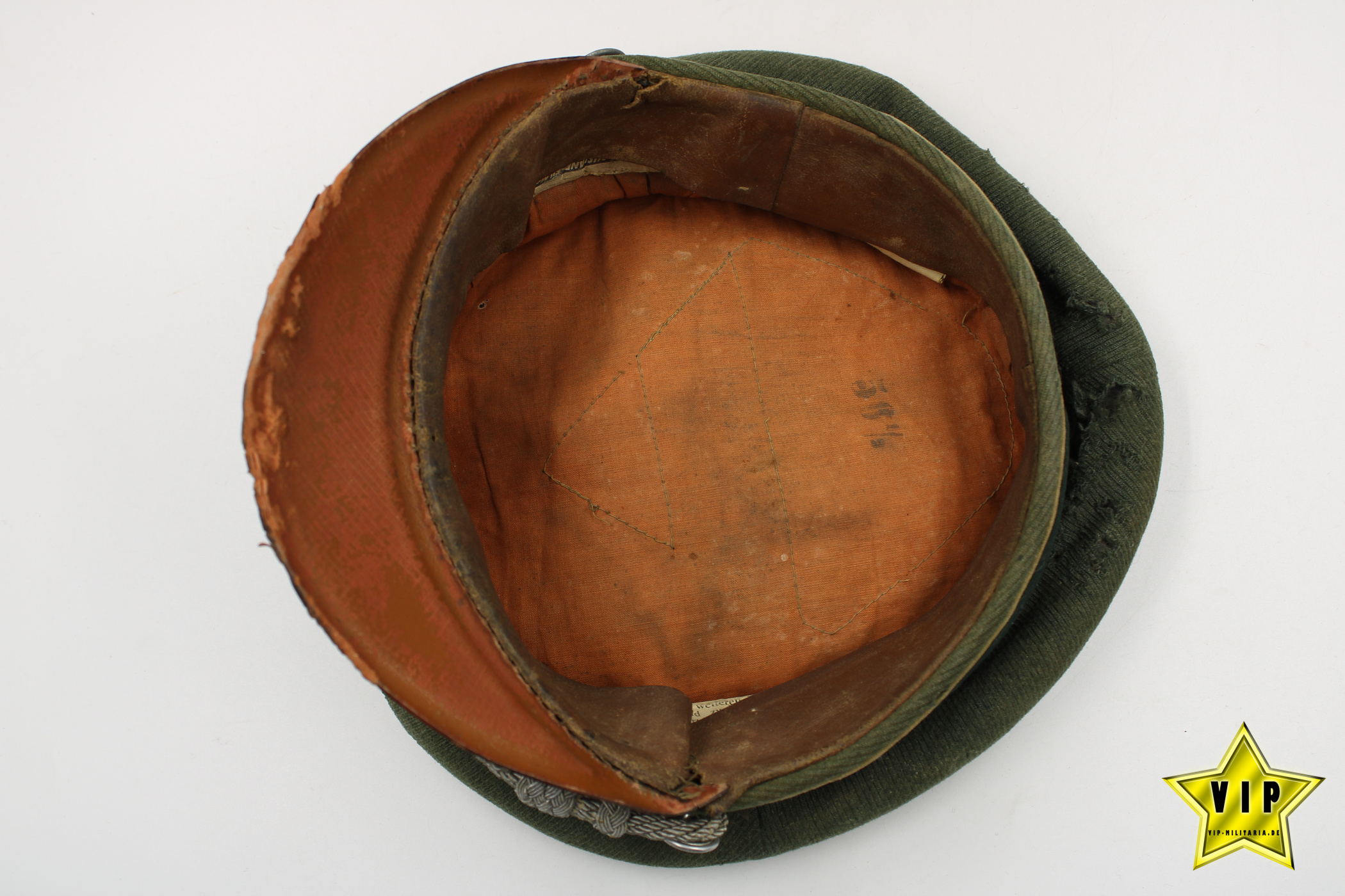 Infanterie Offizier Schirmmütze Dachbodenfund