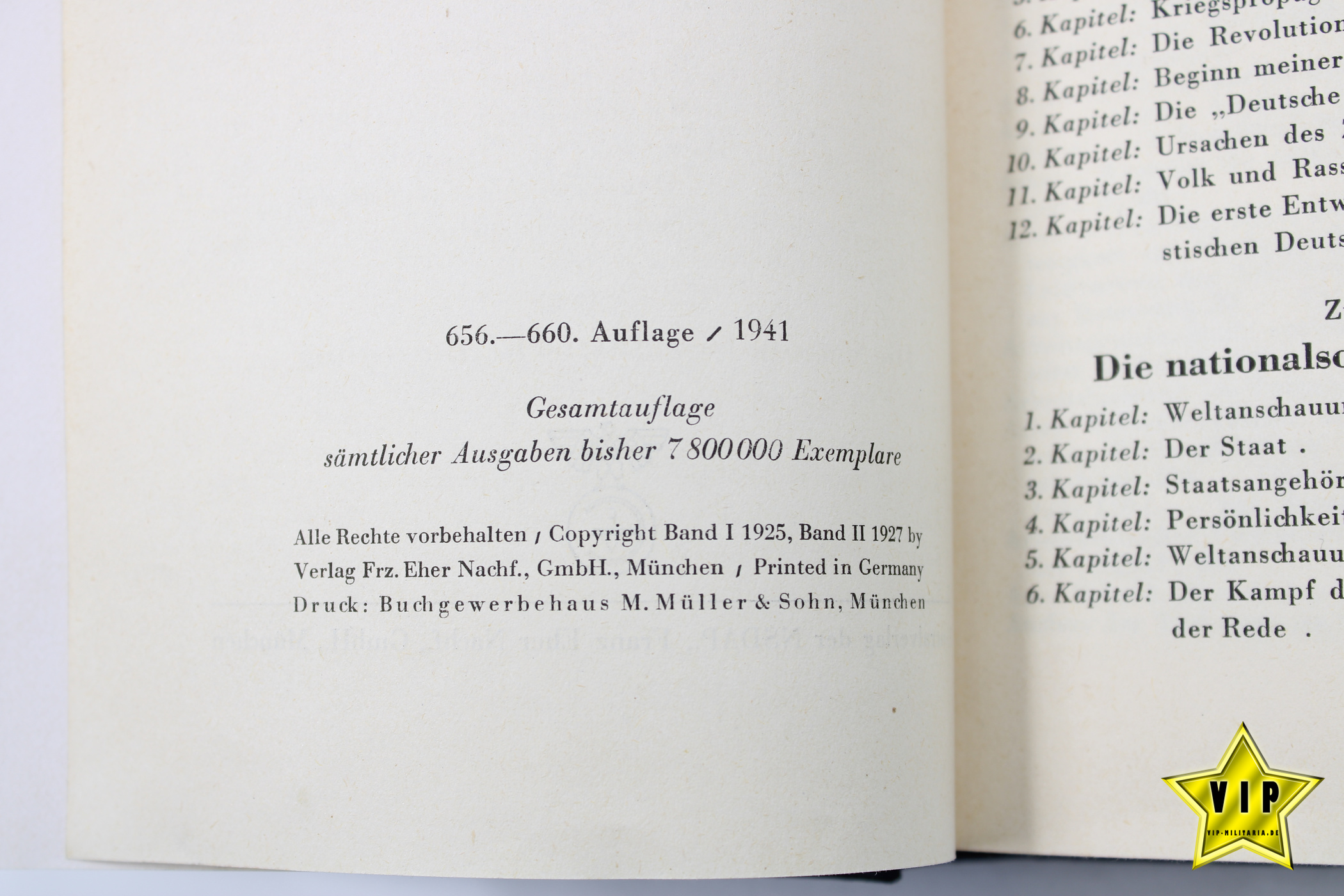 Mein Kampf 1941 Volksausgabe in Latein Schrift 