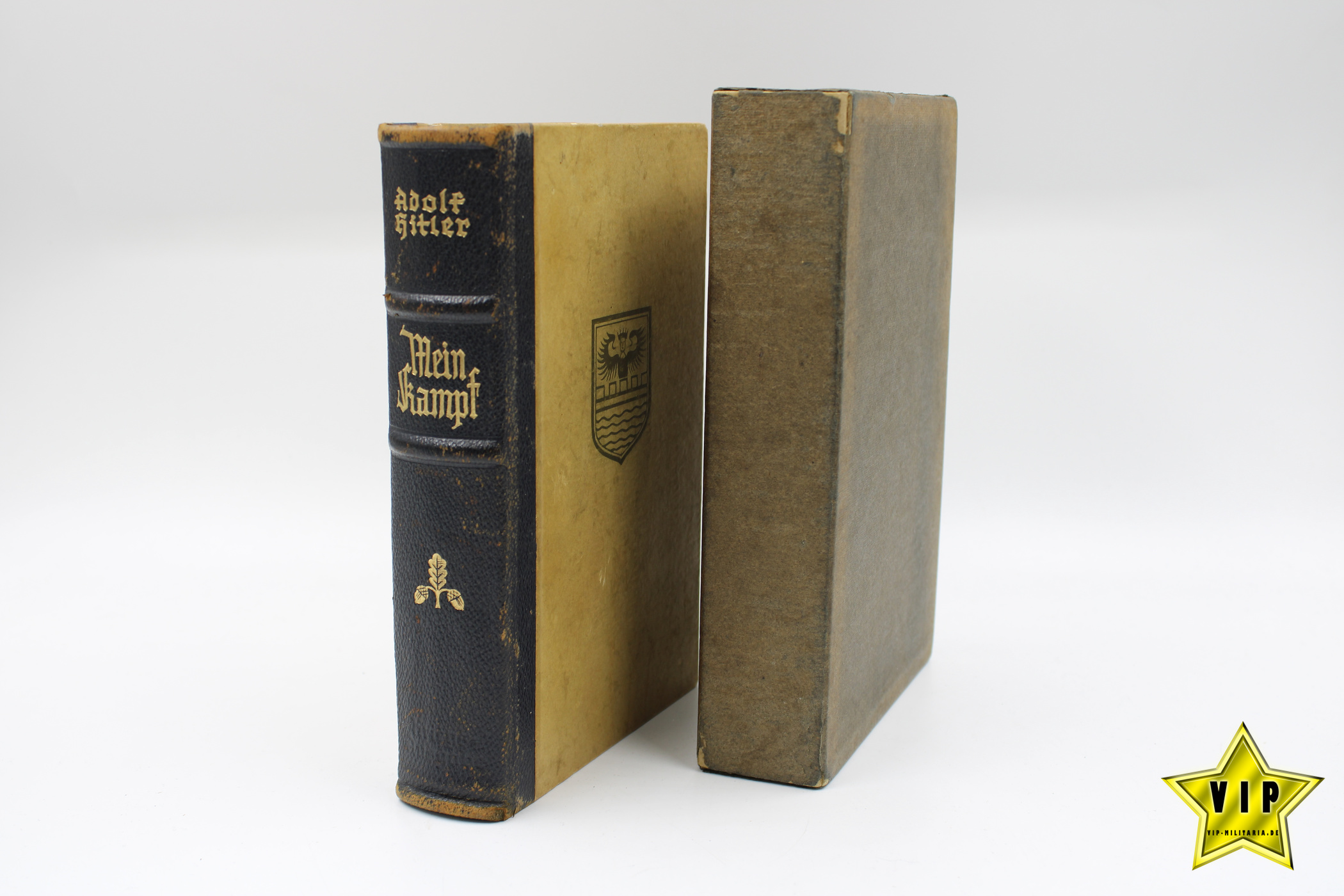 Mein Kampf 1941 mit Stadtwappen Emden im Schuber