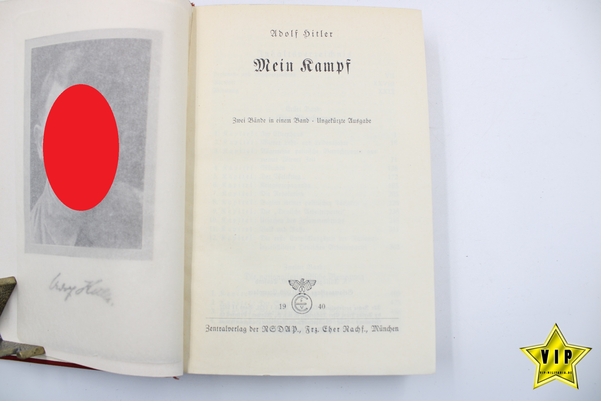 Mein Kampf rote Tornister Ausgabe 1940 Taschenbuch
