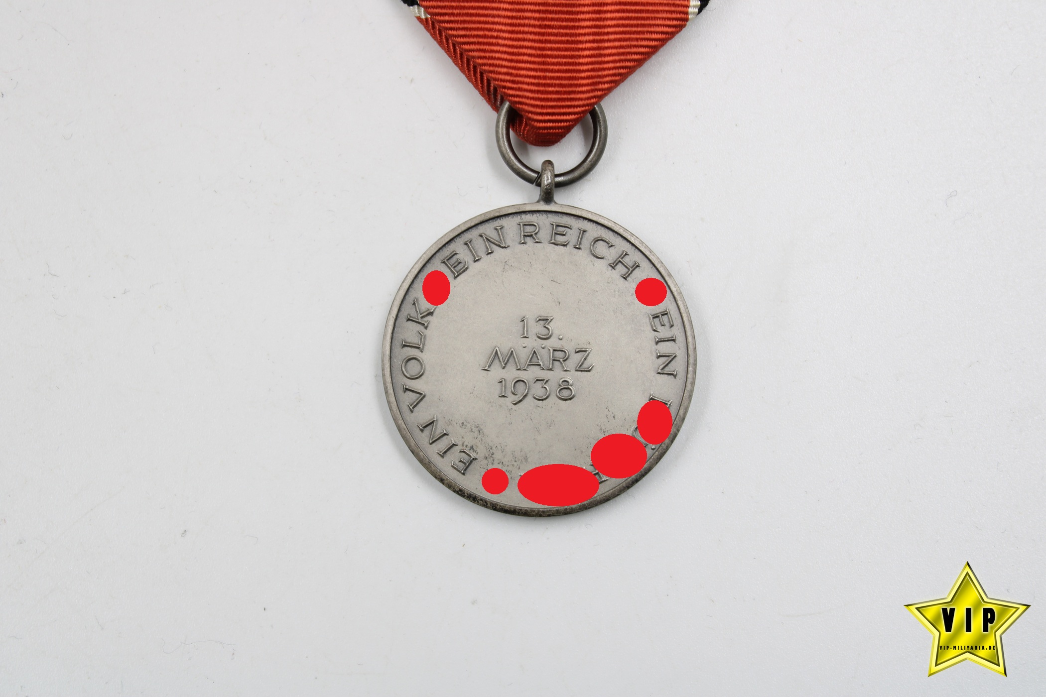 Anschluss Medaille 13. März 1938 Österreich im Verleihungsetui 