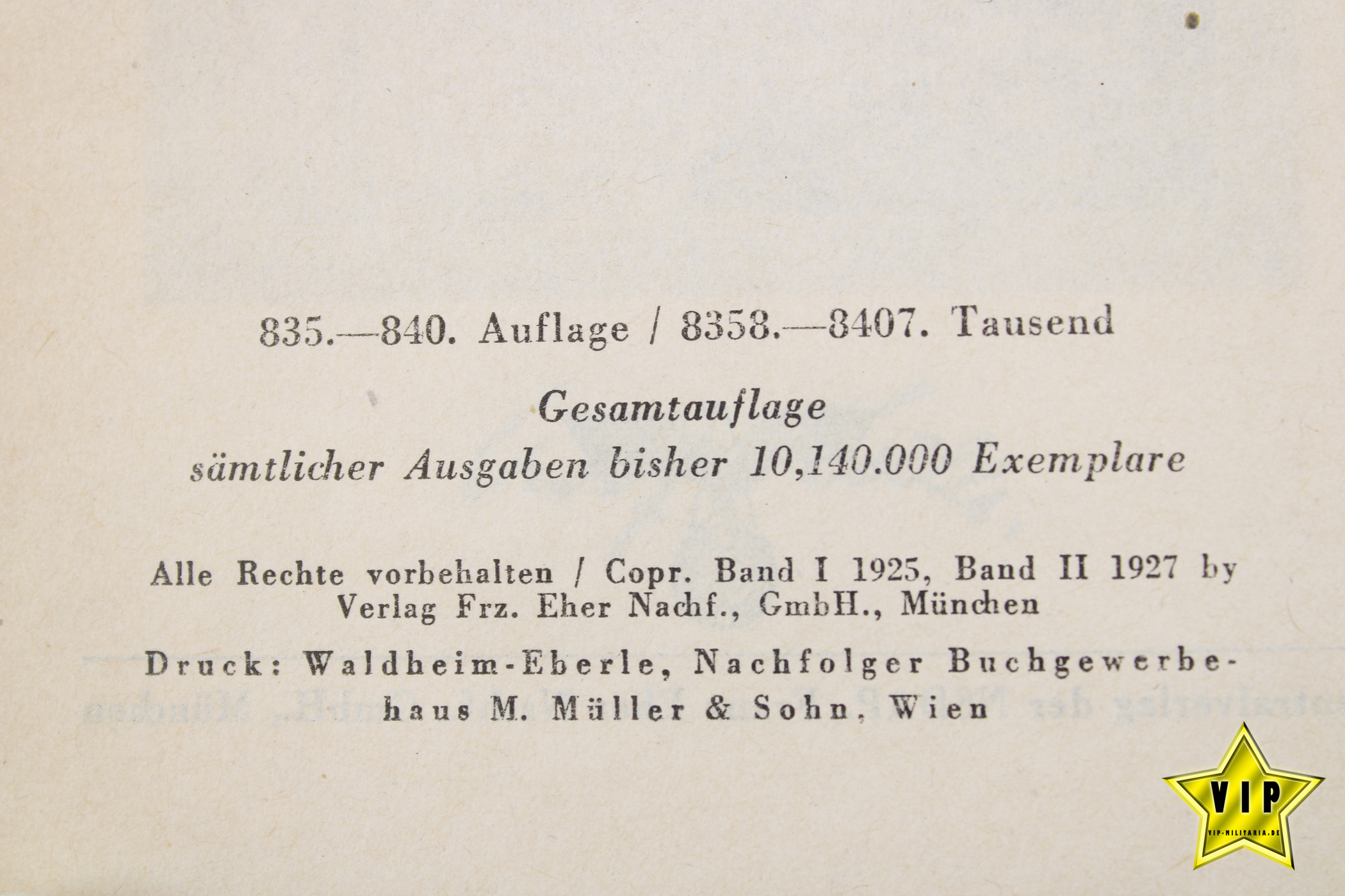 Mein Kampf ohne Jahrgang in Lateinschrift 