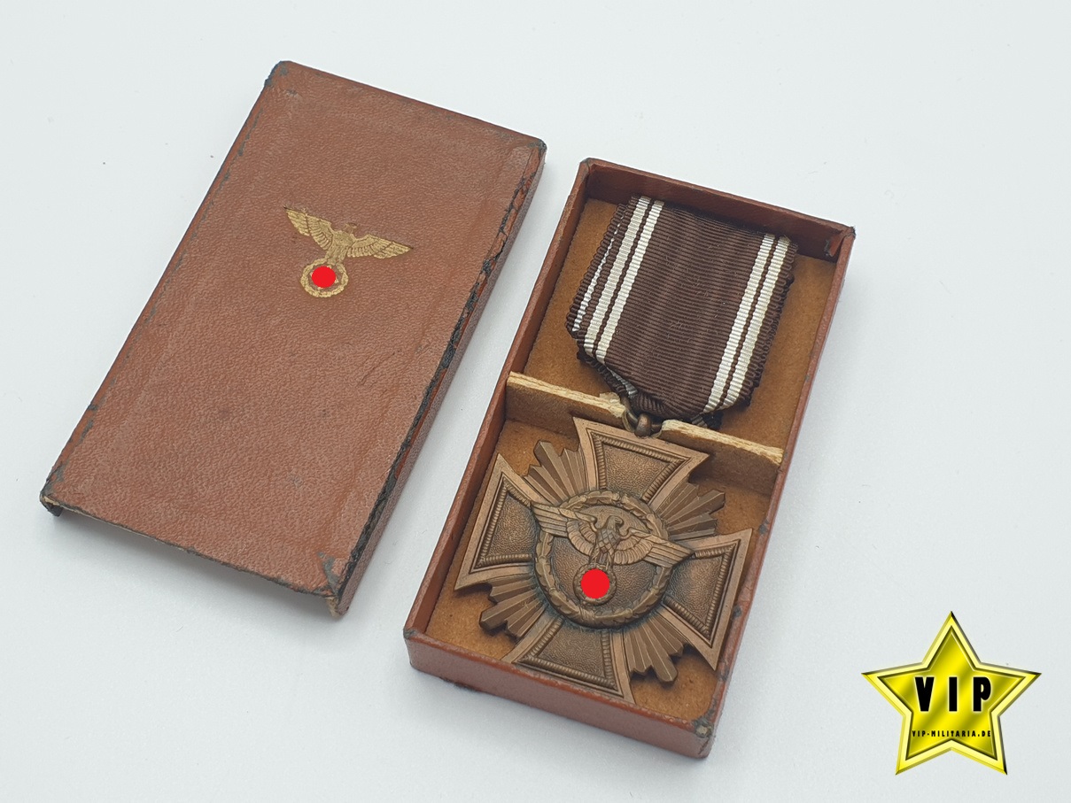 Dienstauszeichnung der NSDAP in Bronze im Etui