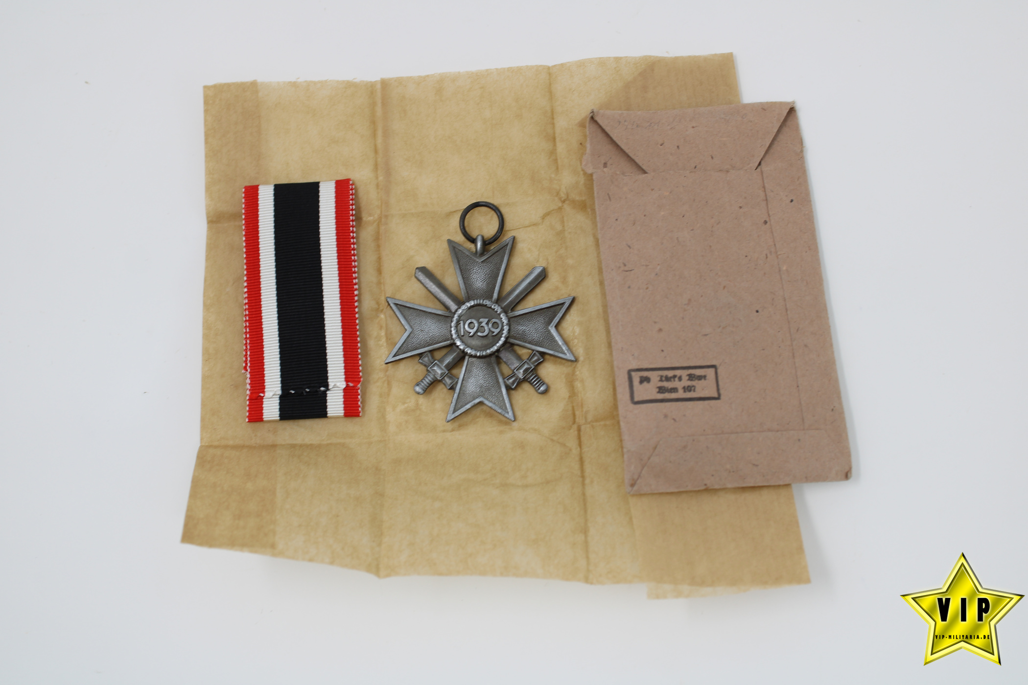 Kriegsverdienstkreuz 2. Klasse mit Schwerter + Tüte
