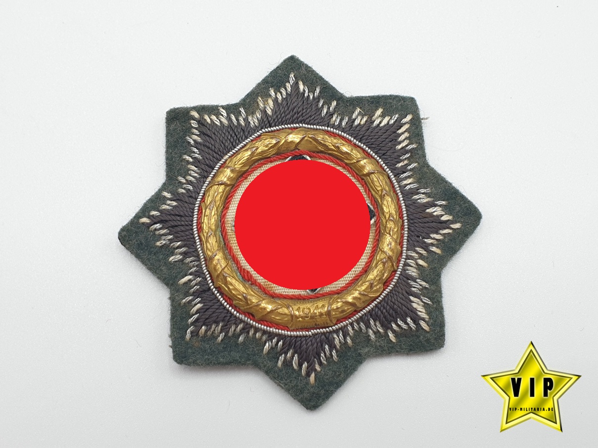 Deutsches Kreuz in Gold Stoffausführung