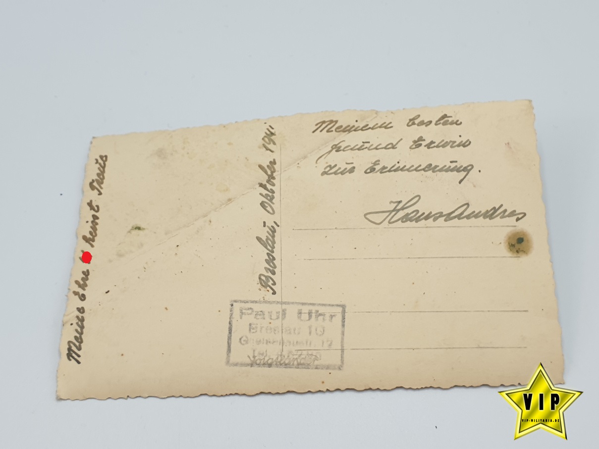 Waffen SS Postkarte Totenkopf