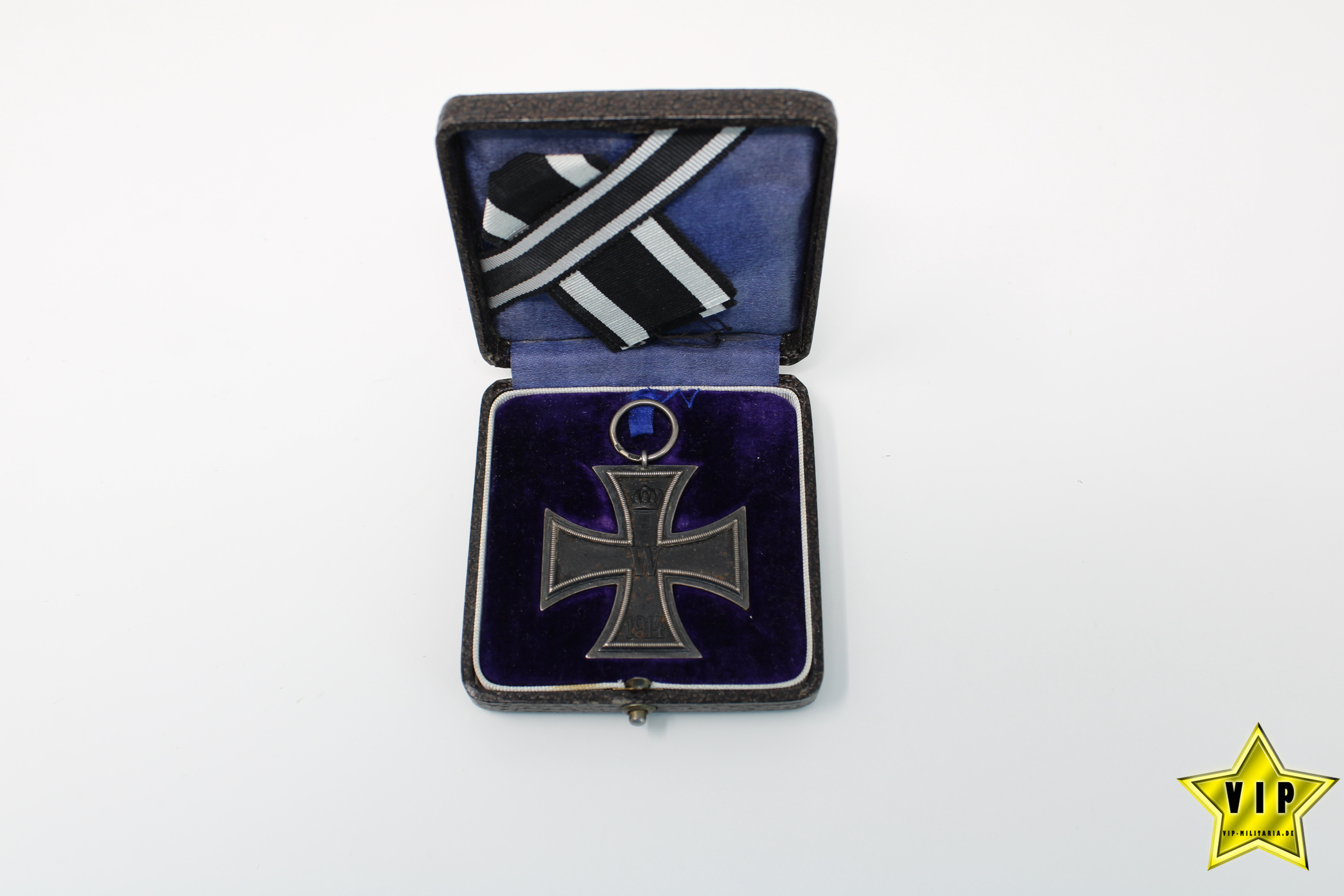 Eisernes Kreuz 2. Klasse 1914 mit 800 Silberstempel im Etui