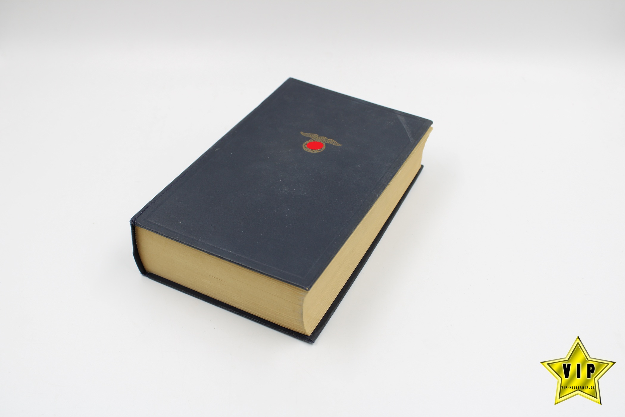 Mein Kampf 1944 späte letze Volksausgabe in Lateinschrift mit Widmung