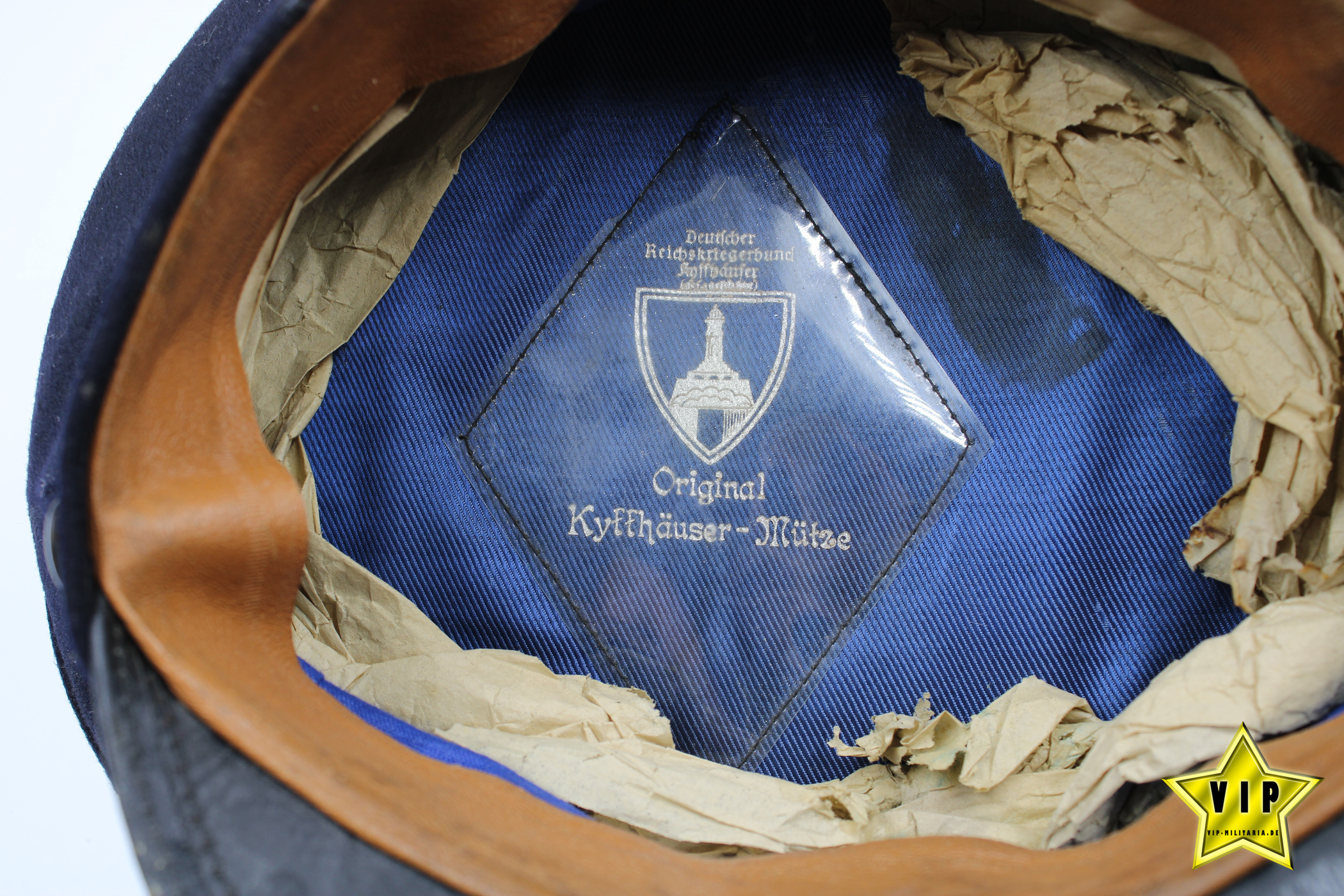 NS Reichskriegerbund Kyffhäuser Schirmmütze in Hutschachtel