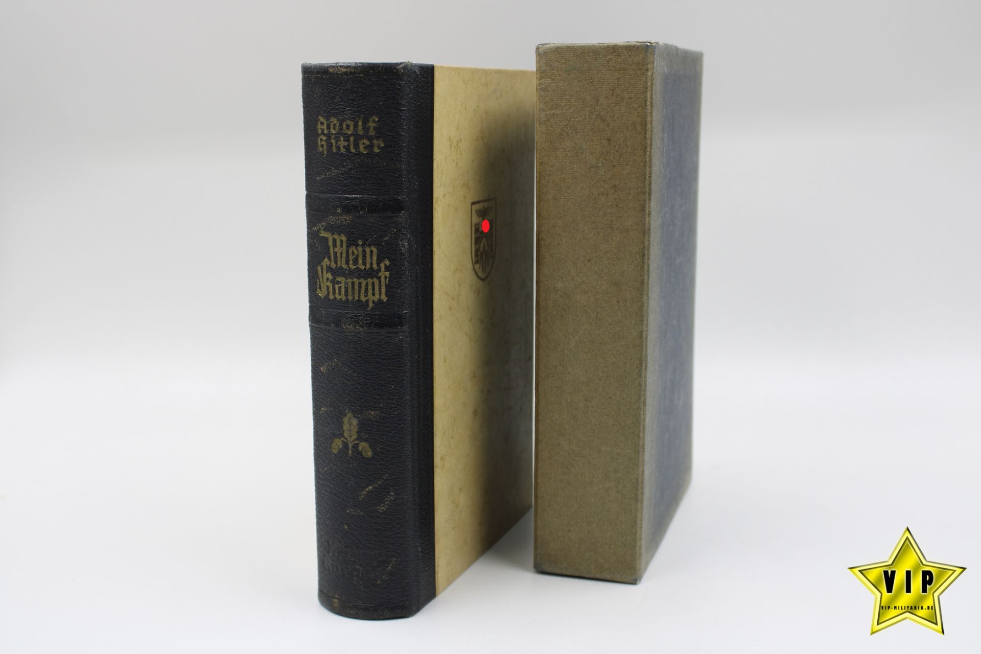 Mein Kampf 1939 Hochzeitsausgabe mit Stadtwappen München im Schuber 