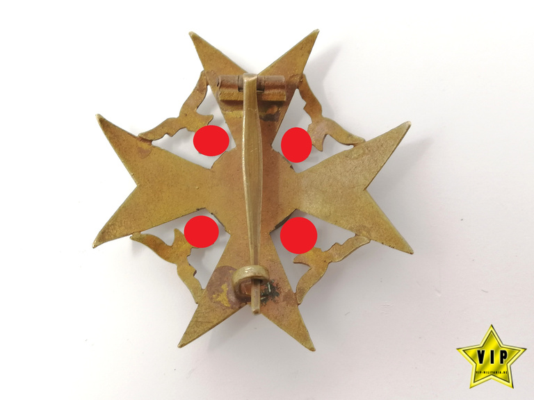 Spanienkreuz in Bronze ohne Schwerter Spanienkreuz in Bronze ohne Schwerter