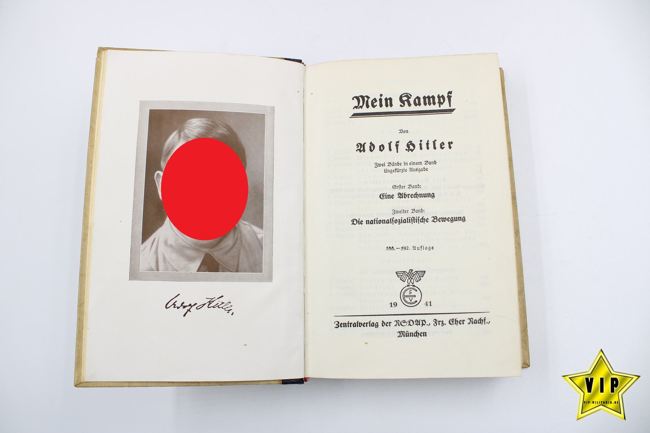 Mein Kampf 1941 mit Stadtwappen aus Peine