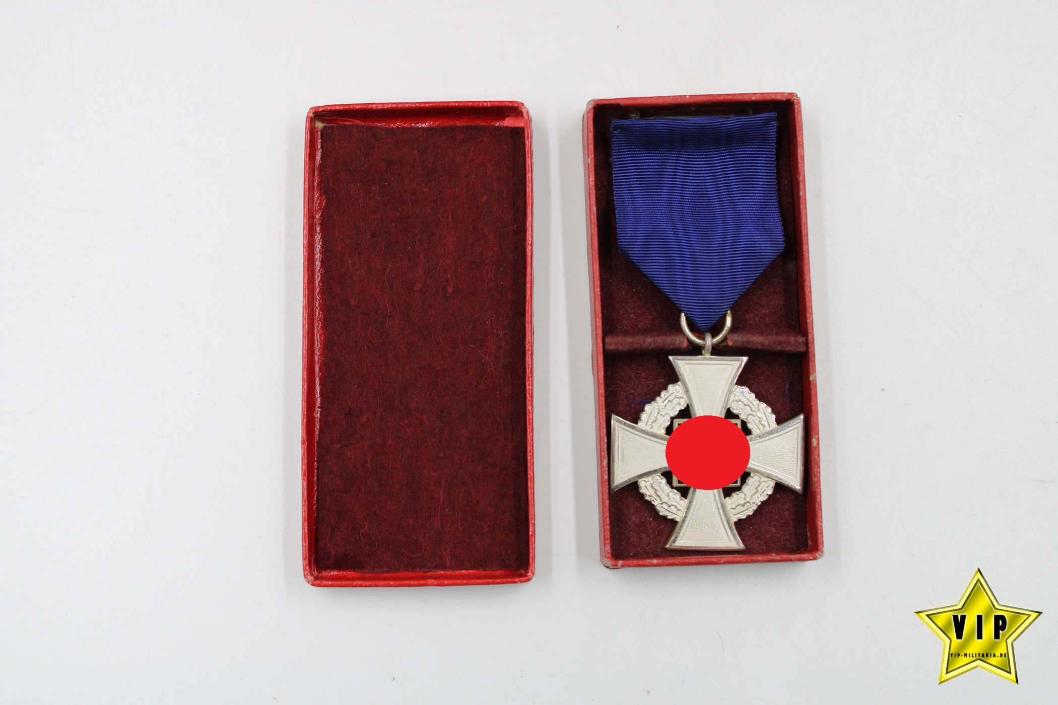 Treuedienst Ehrenzeichen 25 in Silber im Verleihungsetui 