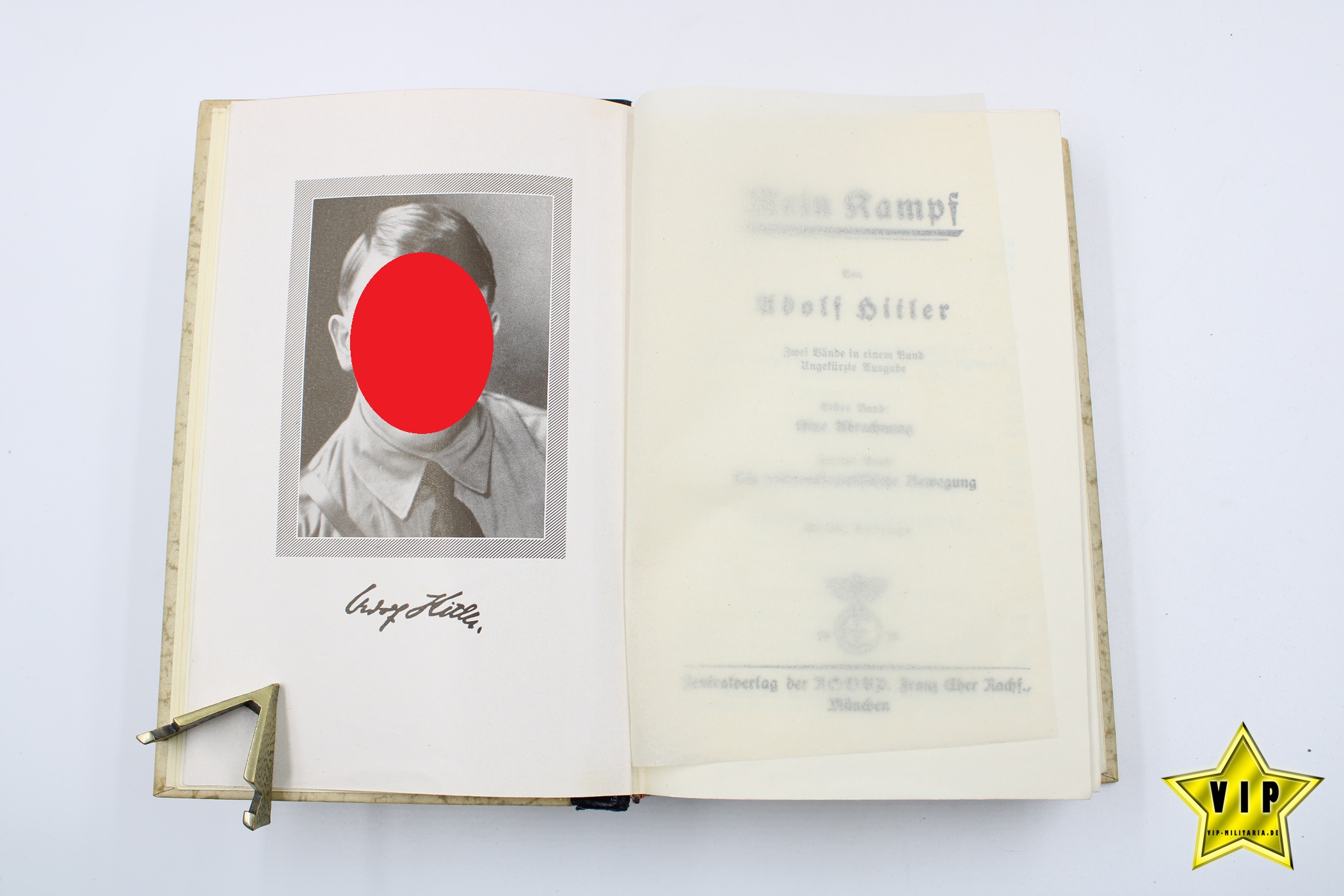 Mein Kampf 1939 im Schuber mit Goldschnitt