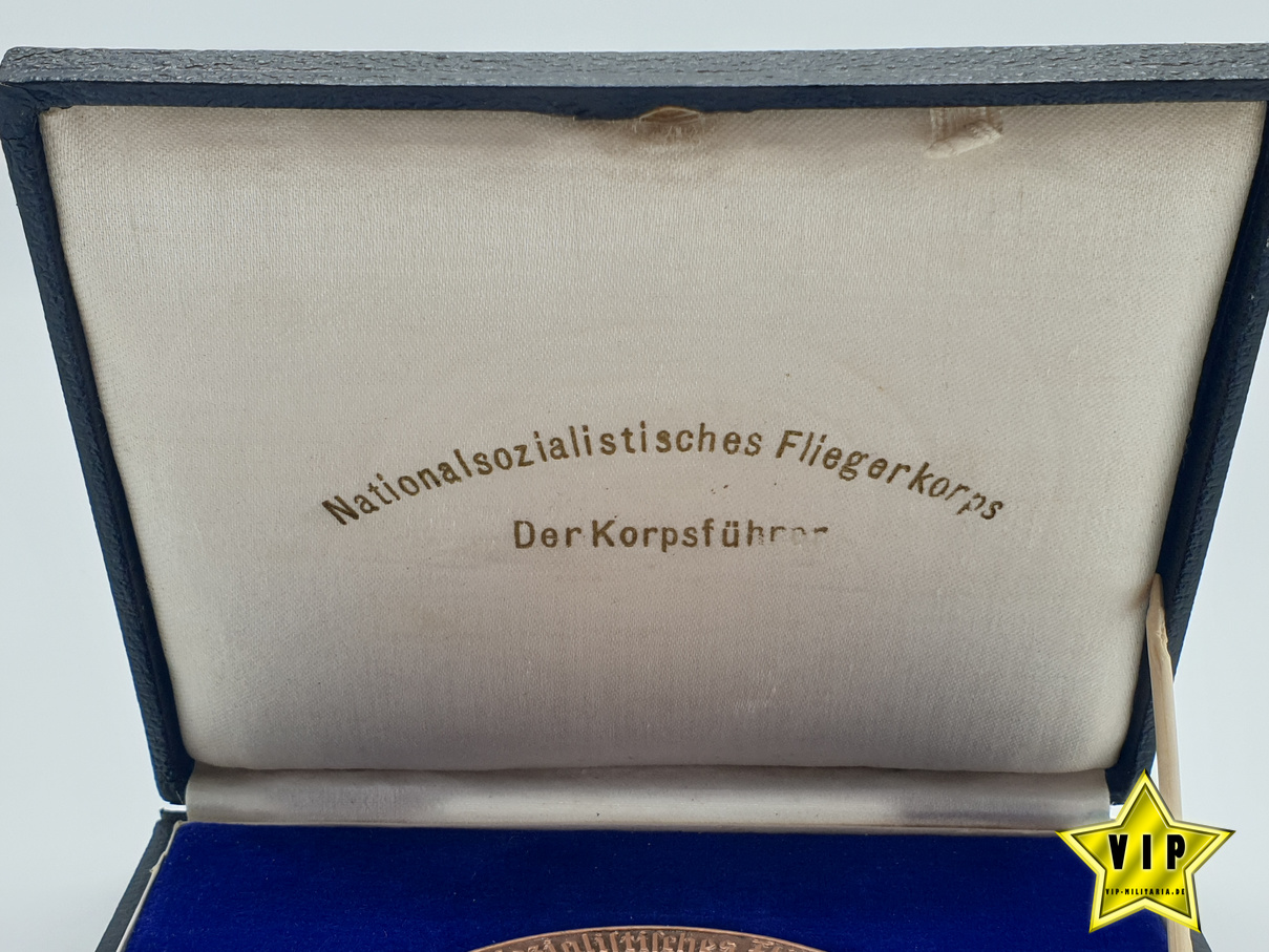 NSFK Plakette im Etui + Verleihungsurkunde NSFK Plakette im Etui + Verleihungsurkunde