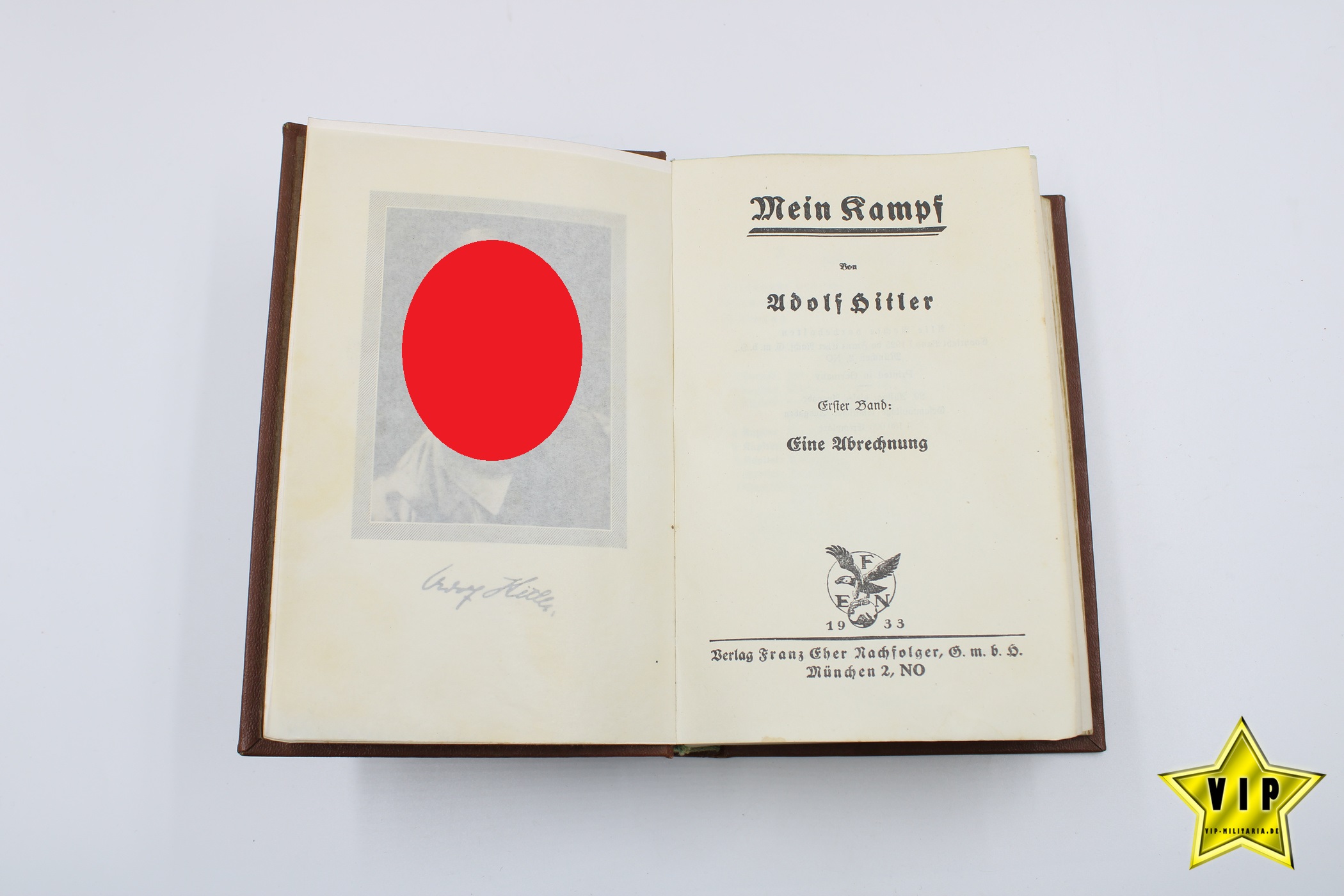 Adolf Hitler Mein Kampf im braunen Einband Bücherei Ausgabe