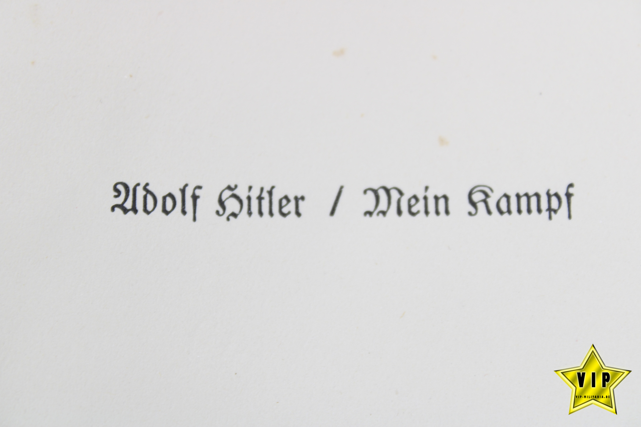 Mein Kampf 1938 Hochzeitsausgabe mit Widmung der Stadt Brehna