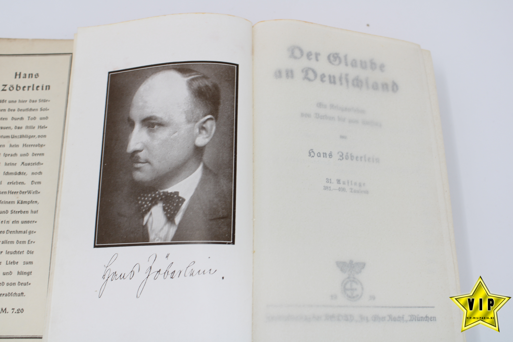 Hans Zöberlein Der Glaube an Deutschland 1939
