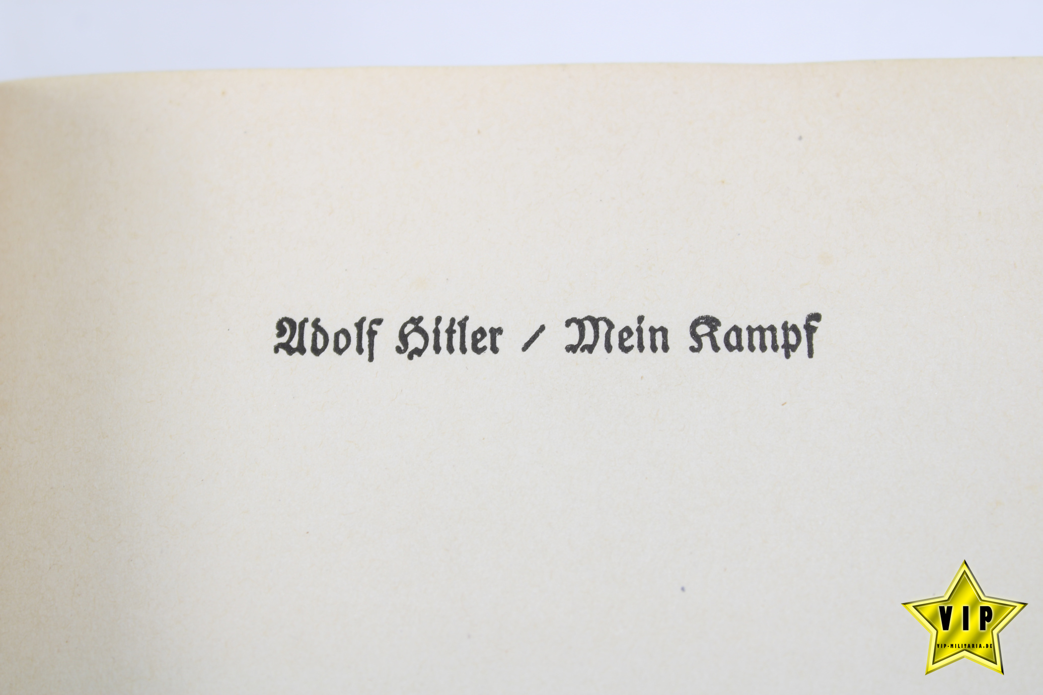 Mein Kampf 1938 Volksausgabe mit Widmung