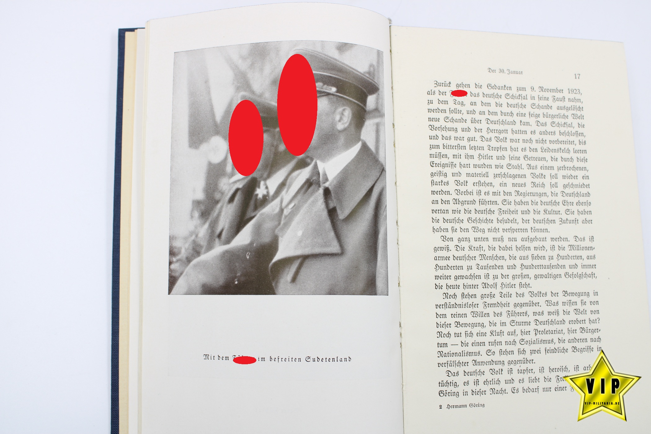Hermann Göring Werk und Mensch 1940 mit Schutzumschlag