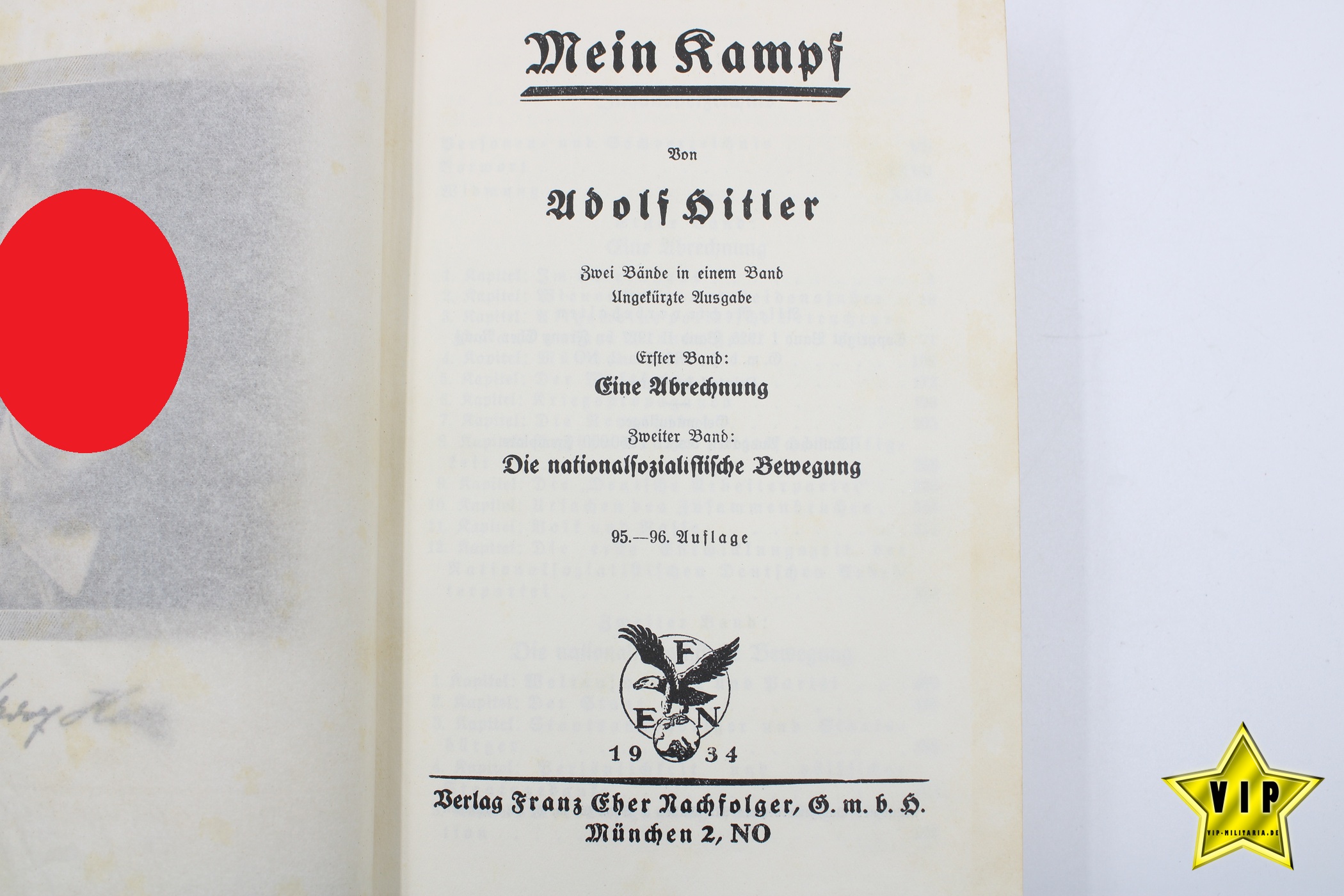 Mein Kampf 1934 mit Schutzumschlag