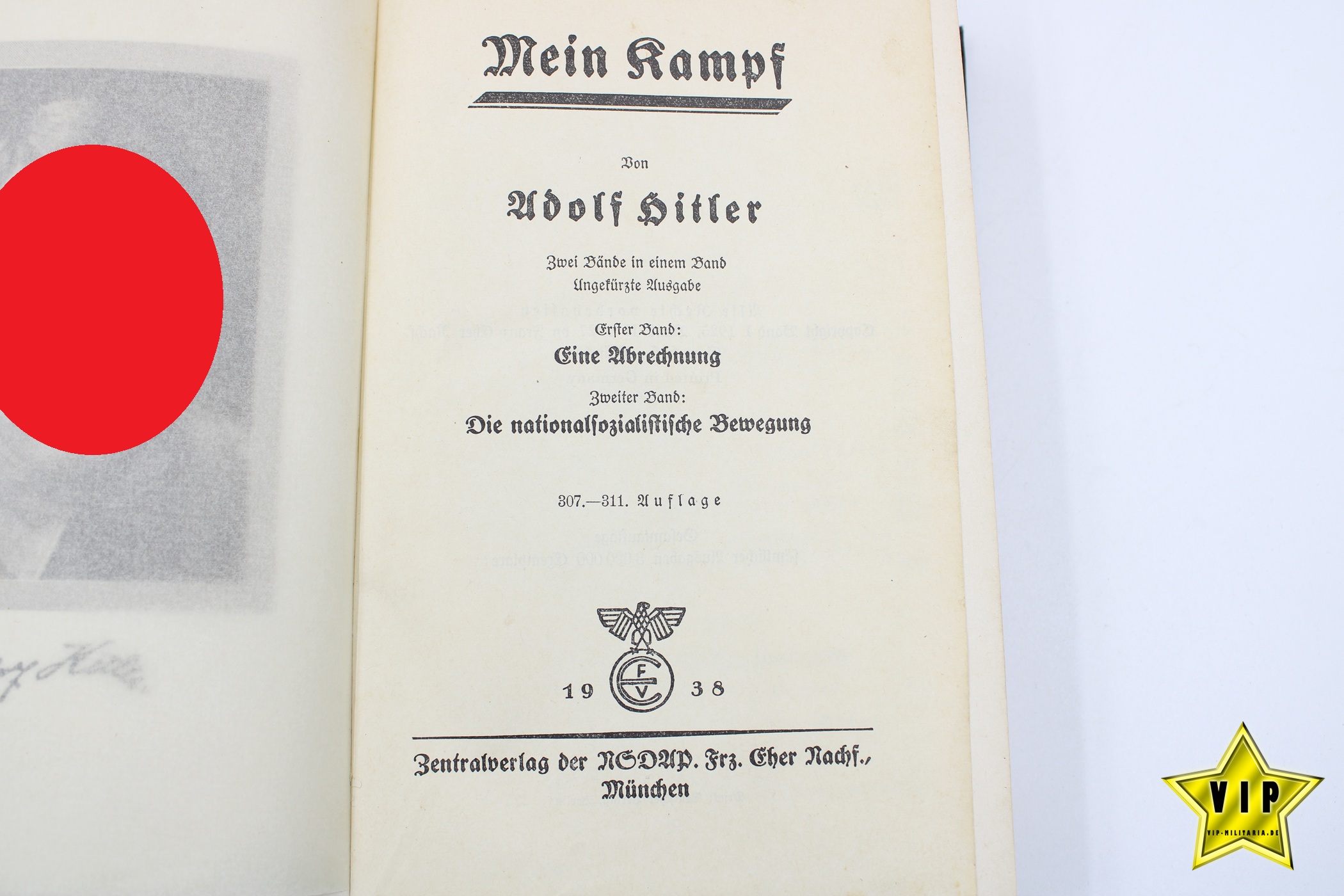 Mein Kampf 1938 mit Widmung