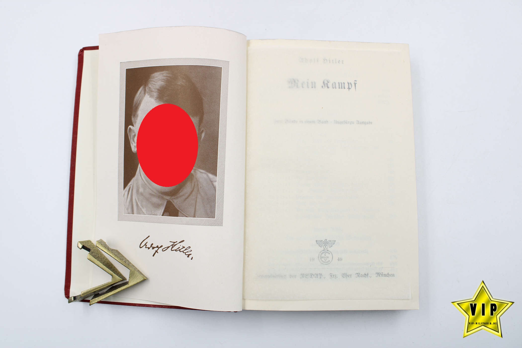 Mein Kampf rote Tornister Ausgabe 1940 Taschenbuch