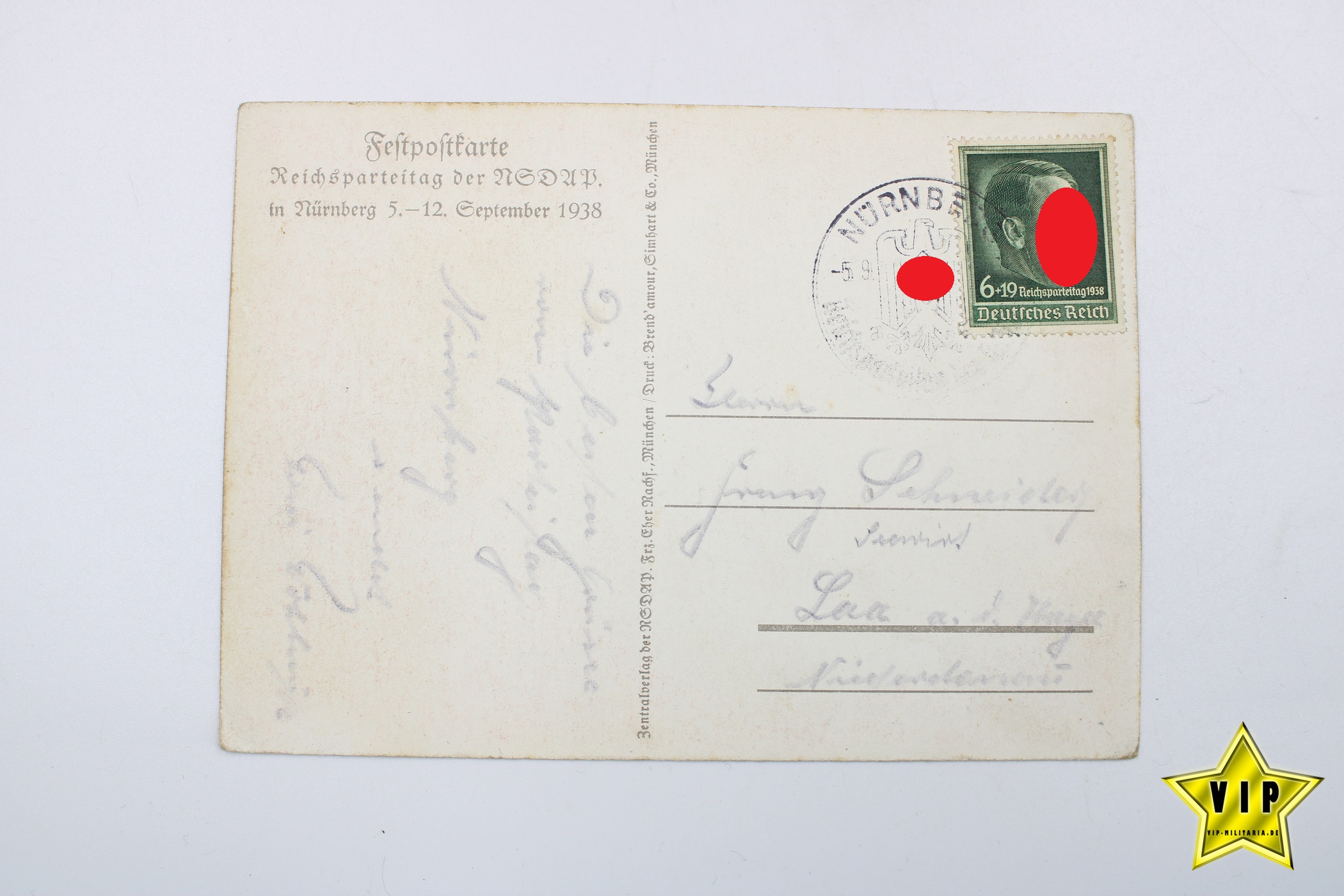 Postkarte Reichsparteitag Nürnberg 1938
