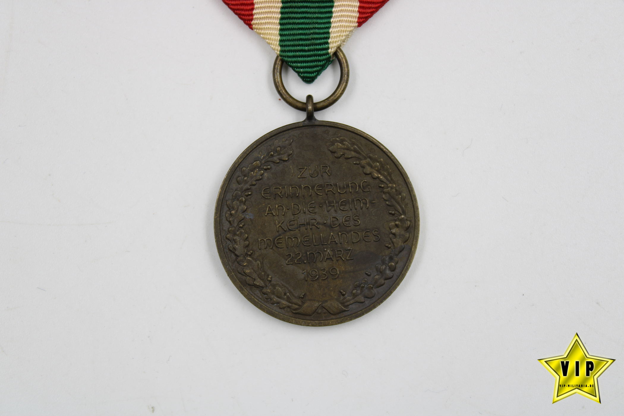 Medaille zur Erinnerung an die Heimkehr des Memellandes