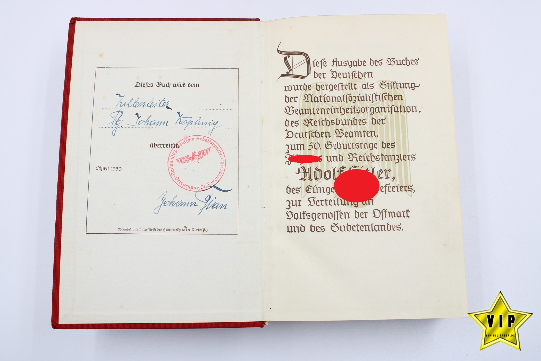 Mein Kampf Beamtenausgabe 1939 