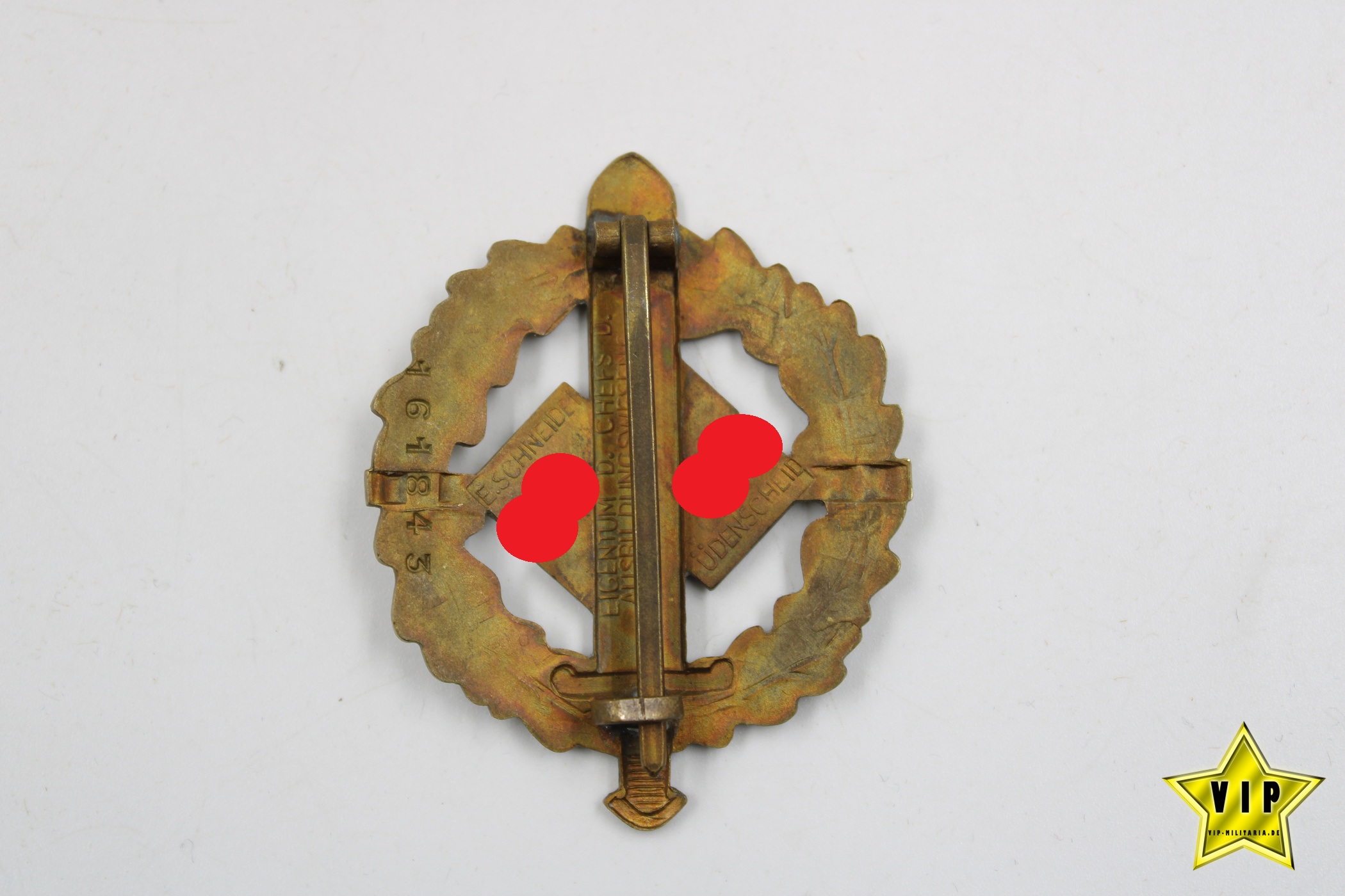 SA Sportabzeichen in Bronze Mitgliedsnummer 161843