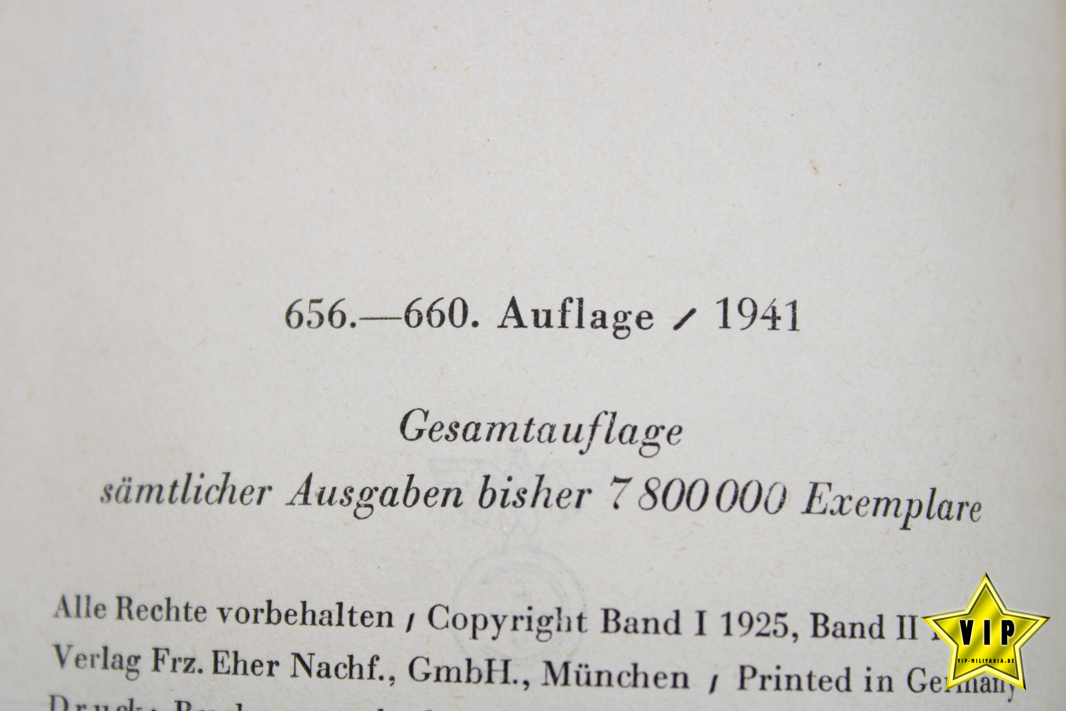 Mein Kampf 1941 Volksausgabe in Latein Schrift 