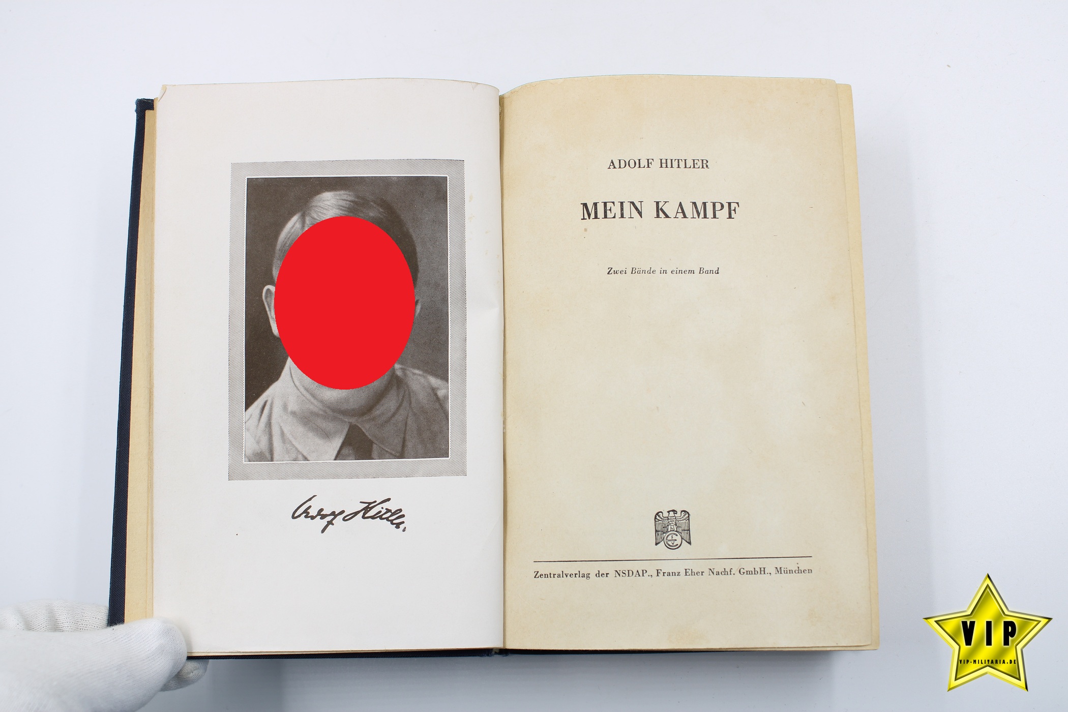 Adolf Hitler Mein Kampf Ausgabe von 1943 "Variante" Latein Schrift 