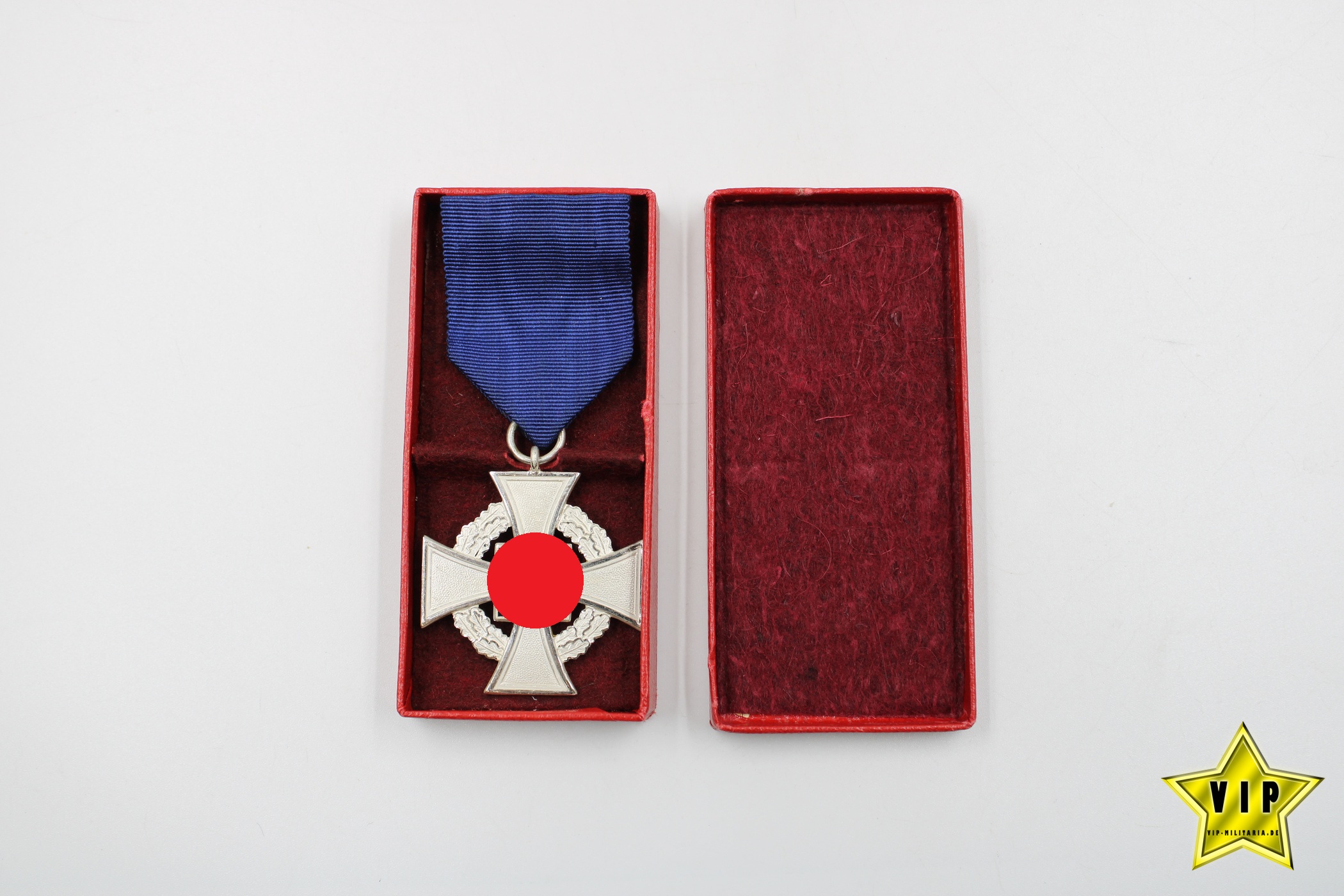 Treuedienst Ehrenzeichen 25 in Silber im Verleihungsetui 