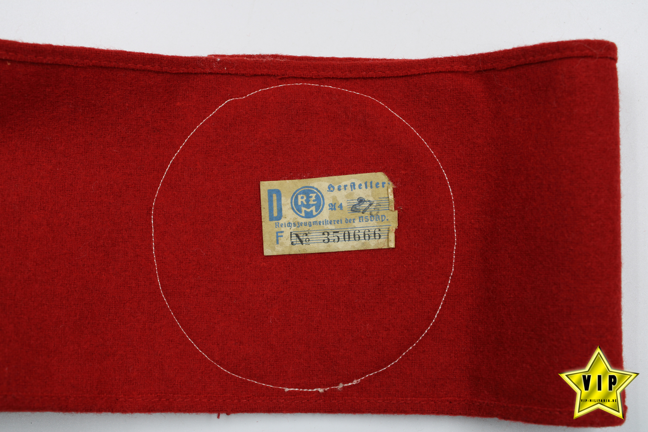 NSDAP Armbinde SA, NSKK, Partei schwere Wollstoff Ausführung mit RZM Etikett