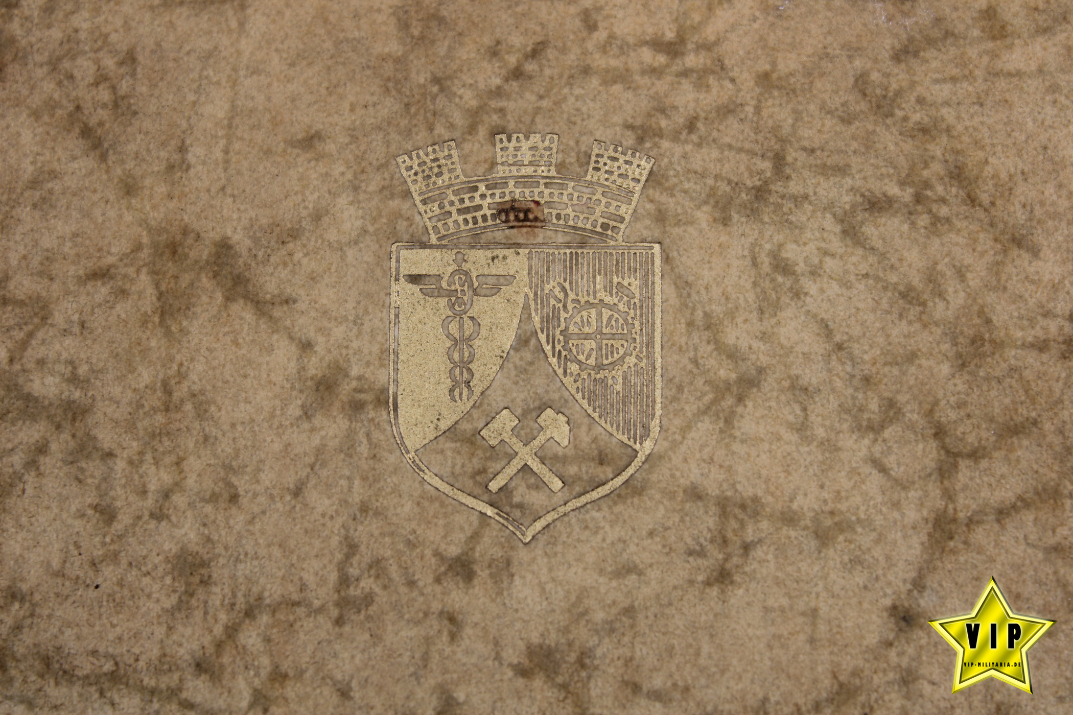 Mein Kampf 1939 mit Stadtwappen aus Oberhausen mit Goldschnitt