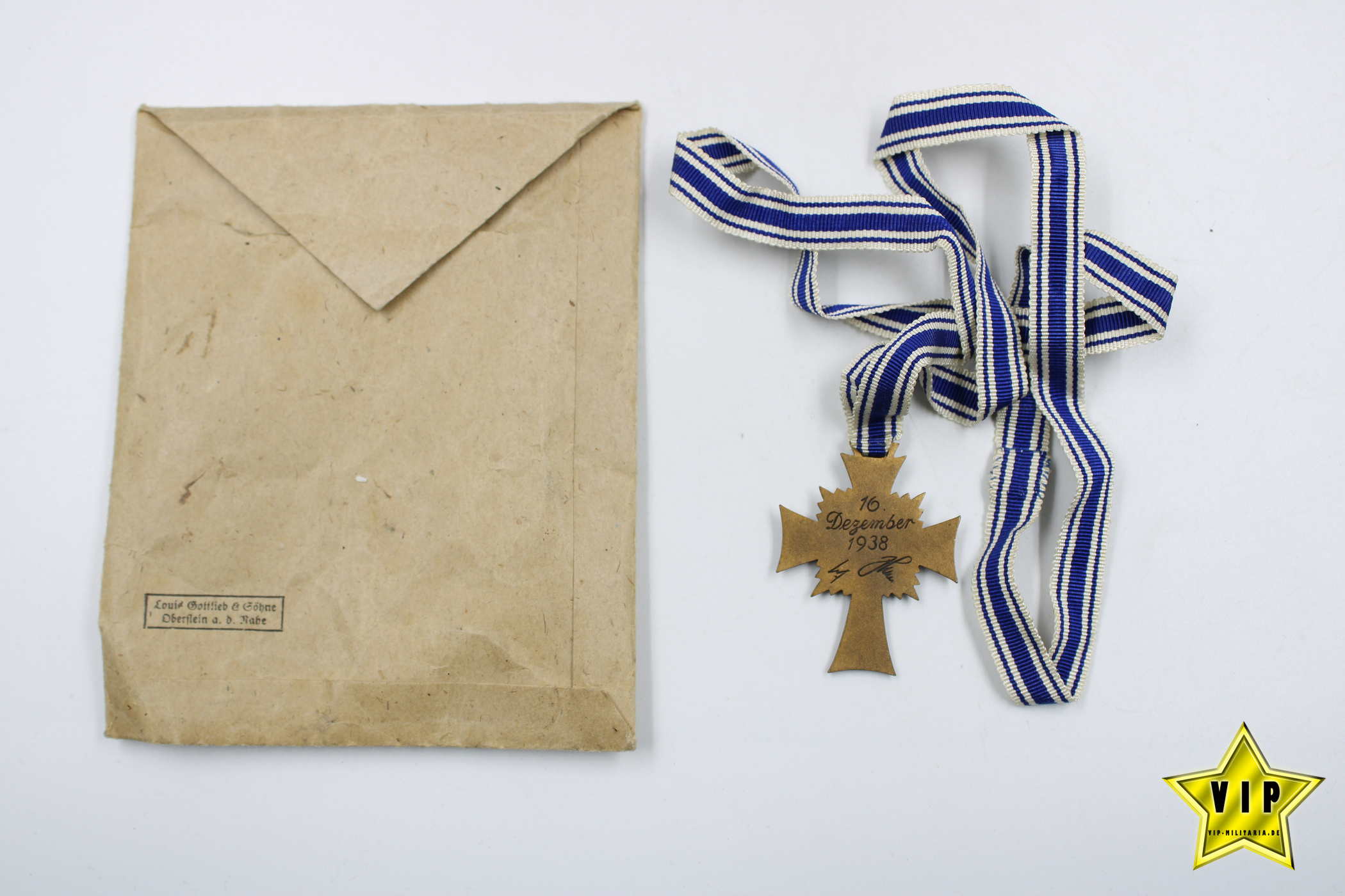 Mutterkreuz Bronze in Verleihungstüte 