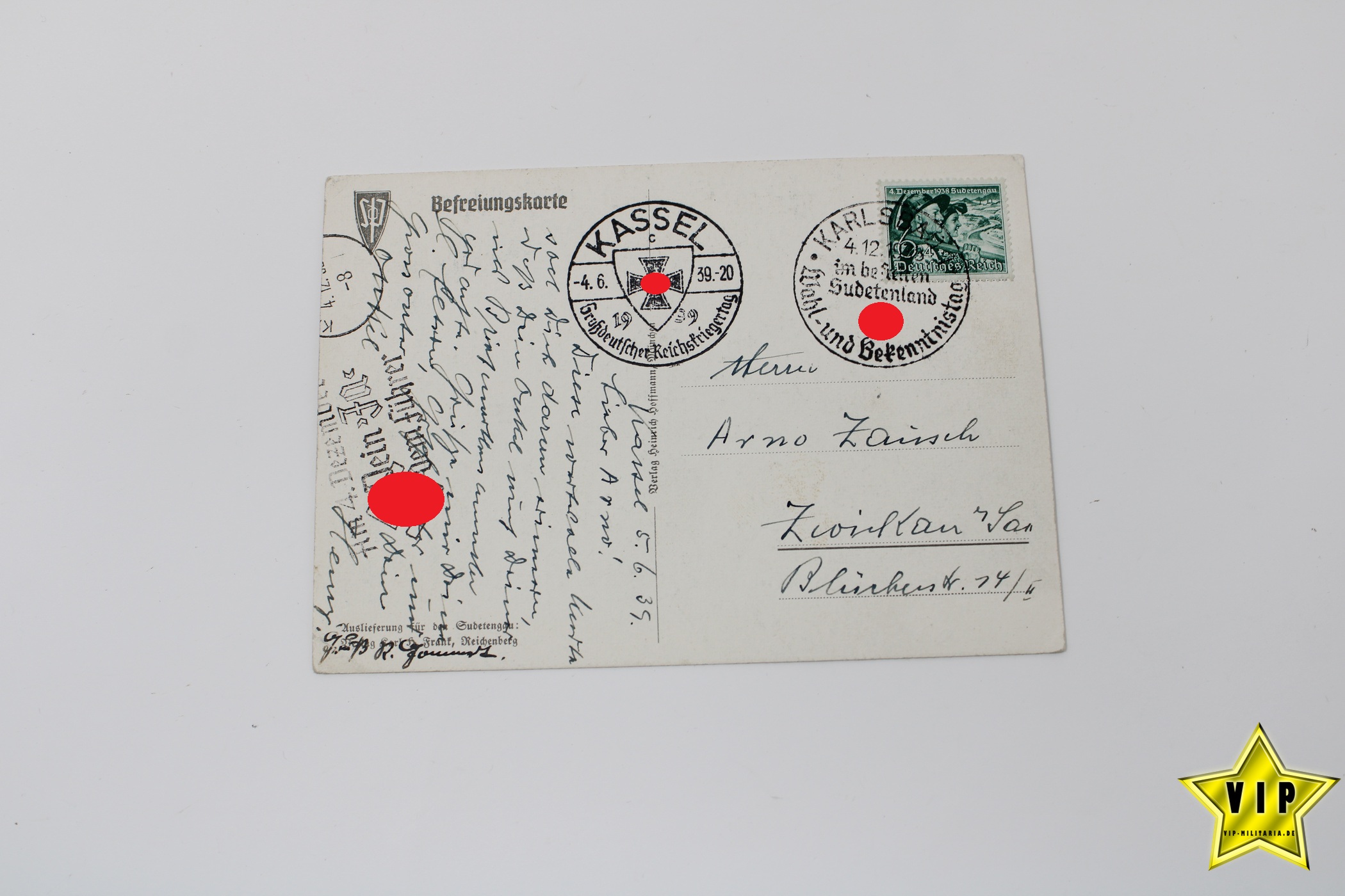 Postkarte Adolf Hitler