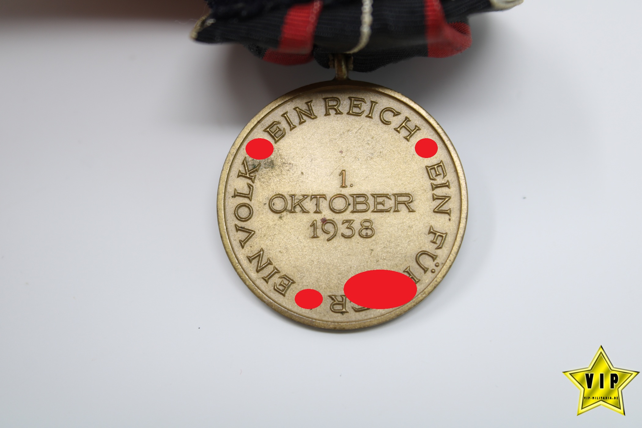 Wehrmacht Anschlussmedaille 1. Oktober Sudetenland Einzelspange
