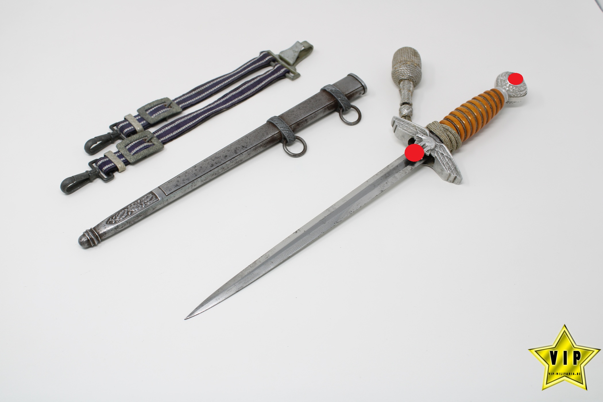 WEHRMACHT LUFTWAFFE OFFIZIERSDOLCH EICKHORN, SOLINGEN KOMPLETT