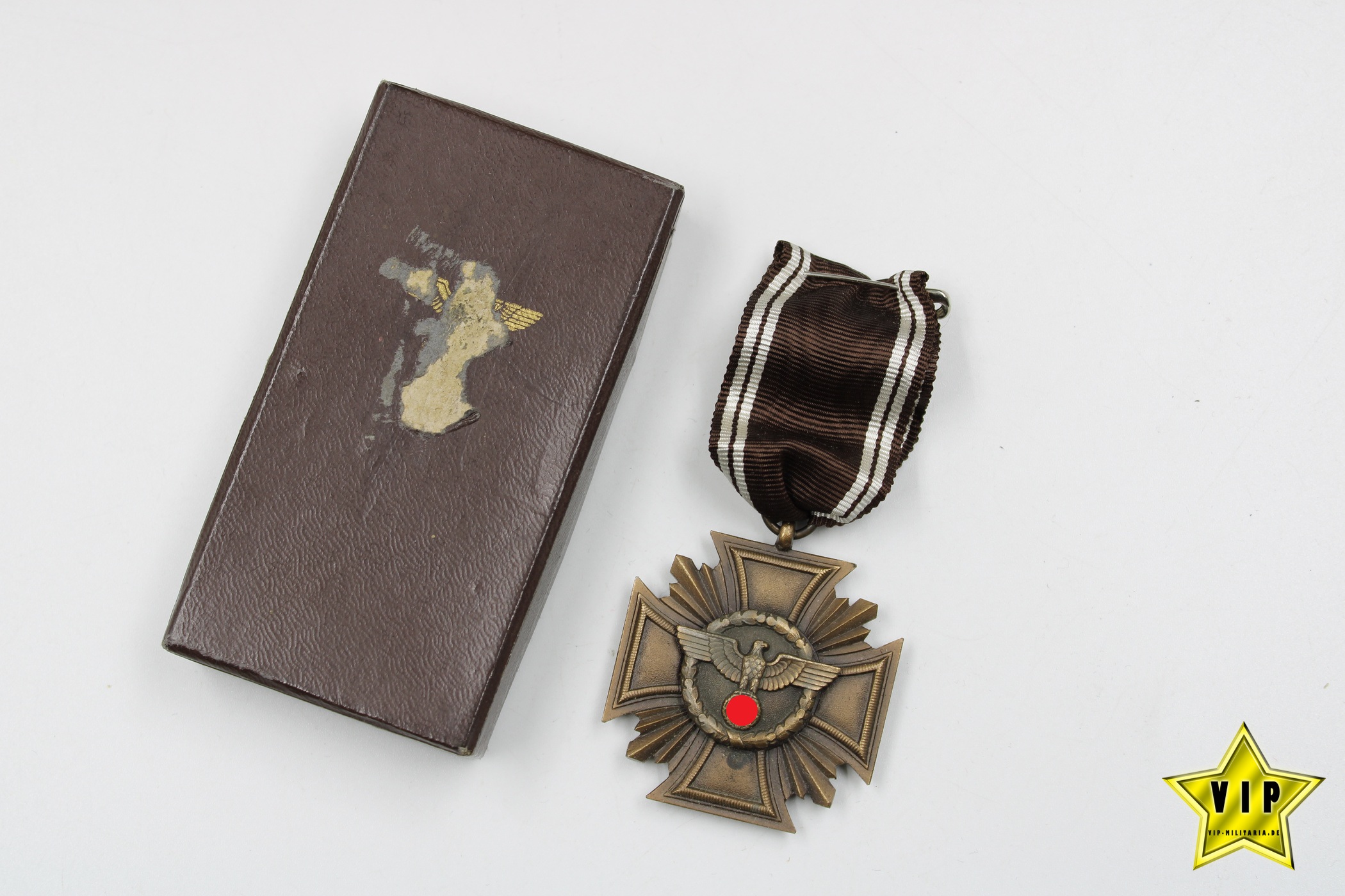Dienstauszeichnung der NSDAP in Bronze im Etui
