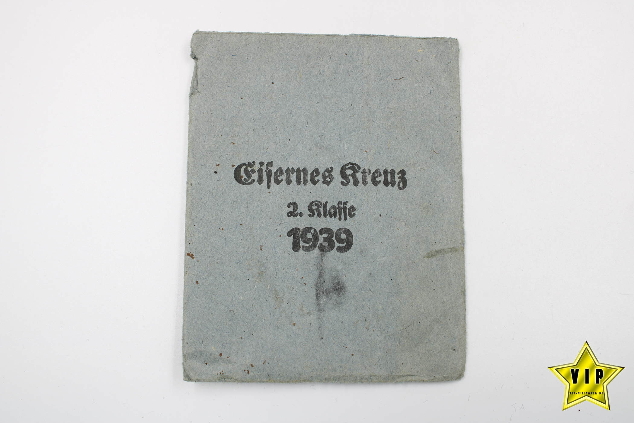Eisernes Kreuz 2. Klasse 1939 in Tüte "76" Ernst Müller