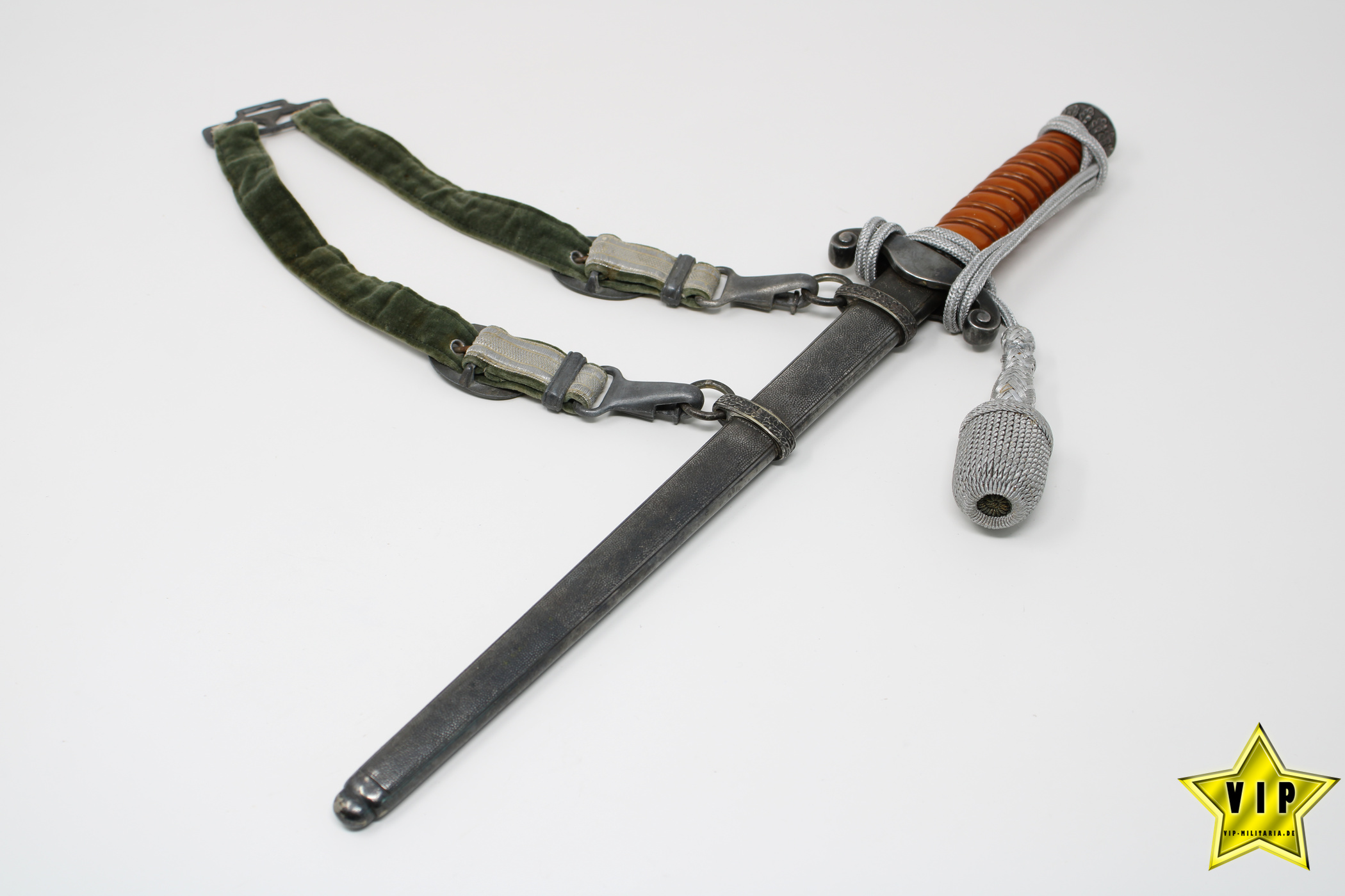 WEHRMACHT HEERES OFFIZIERSDOLCH F. W. HÖLLER, SOLINGEN KOMPLETT