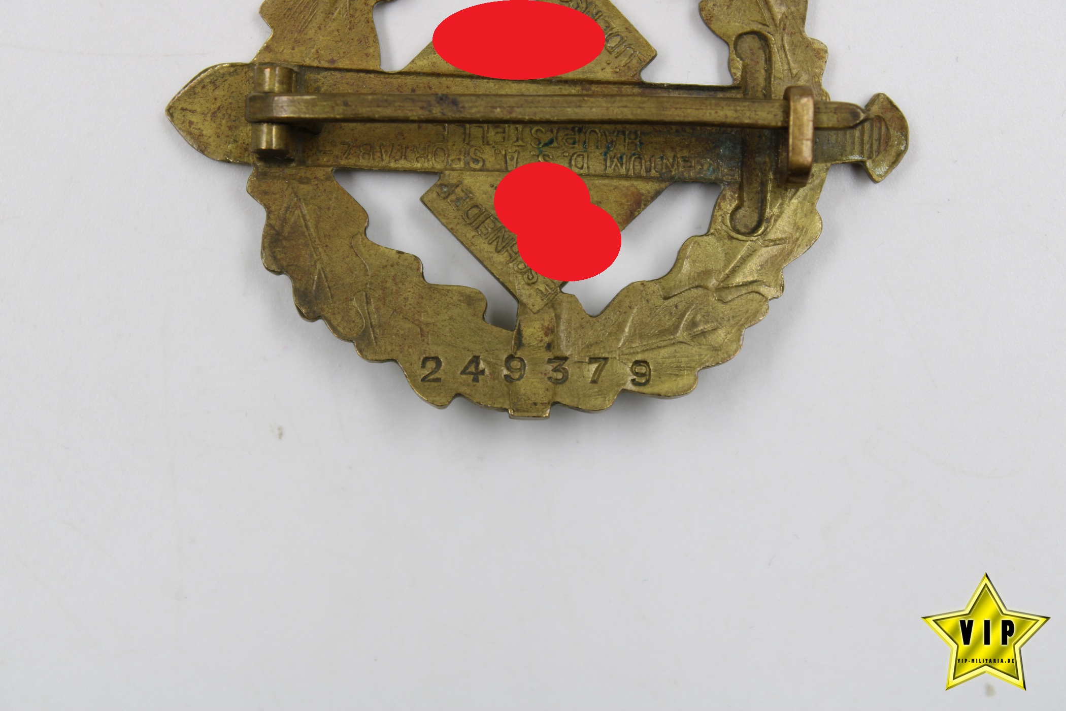 SA Sportabzeichen in Bronze Mitgliedsnummer 249379
