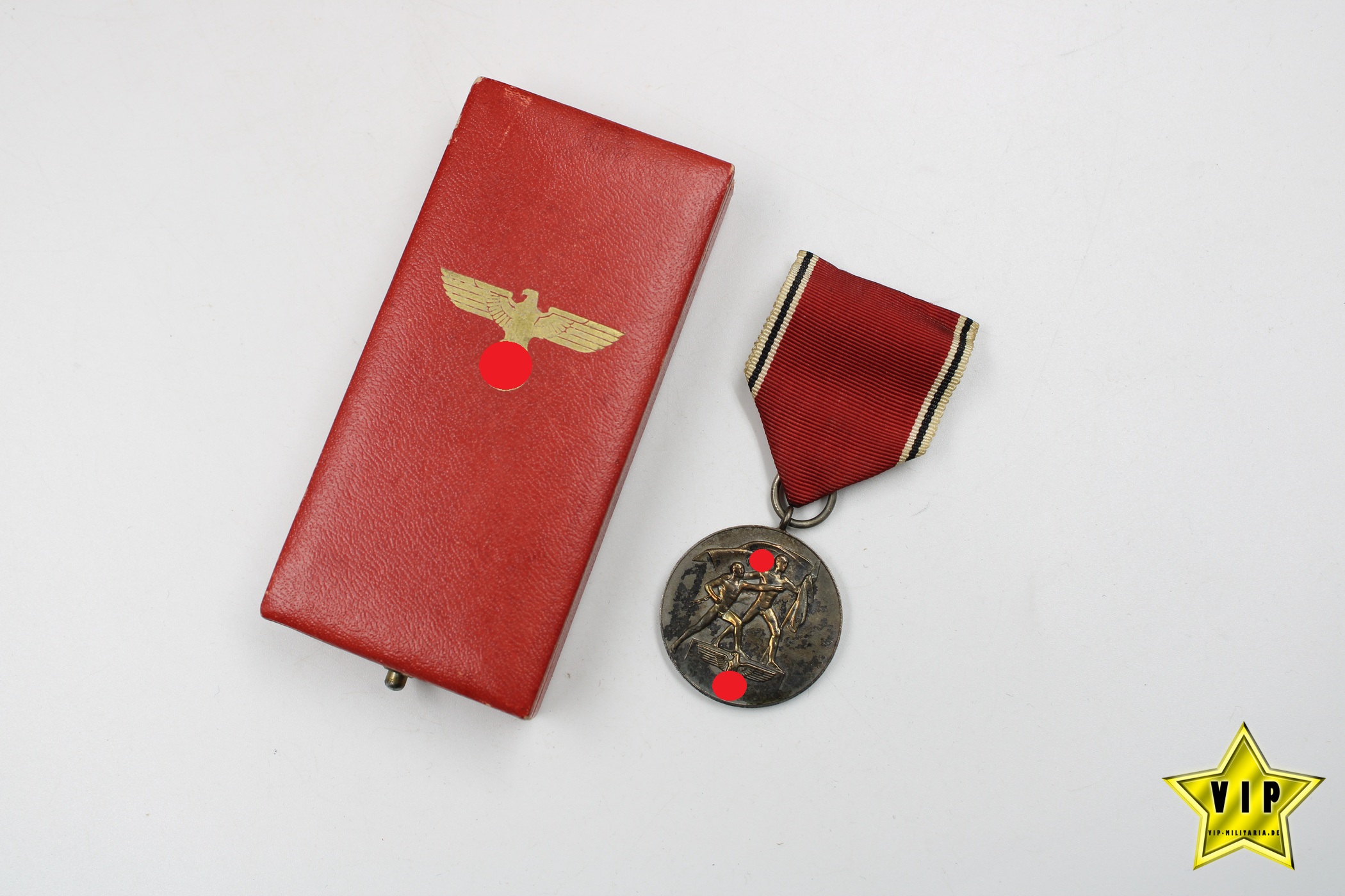 Anschluss Medaille 13. März 1938 Österreich im Verleihungsetui 