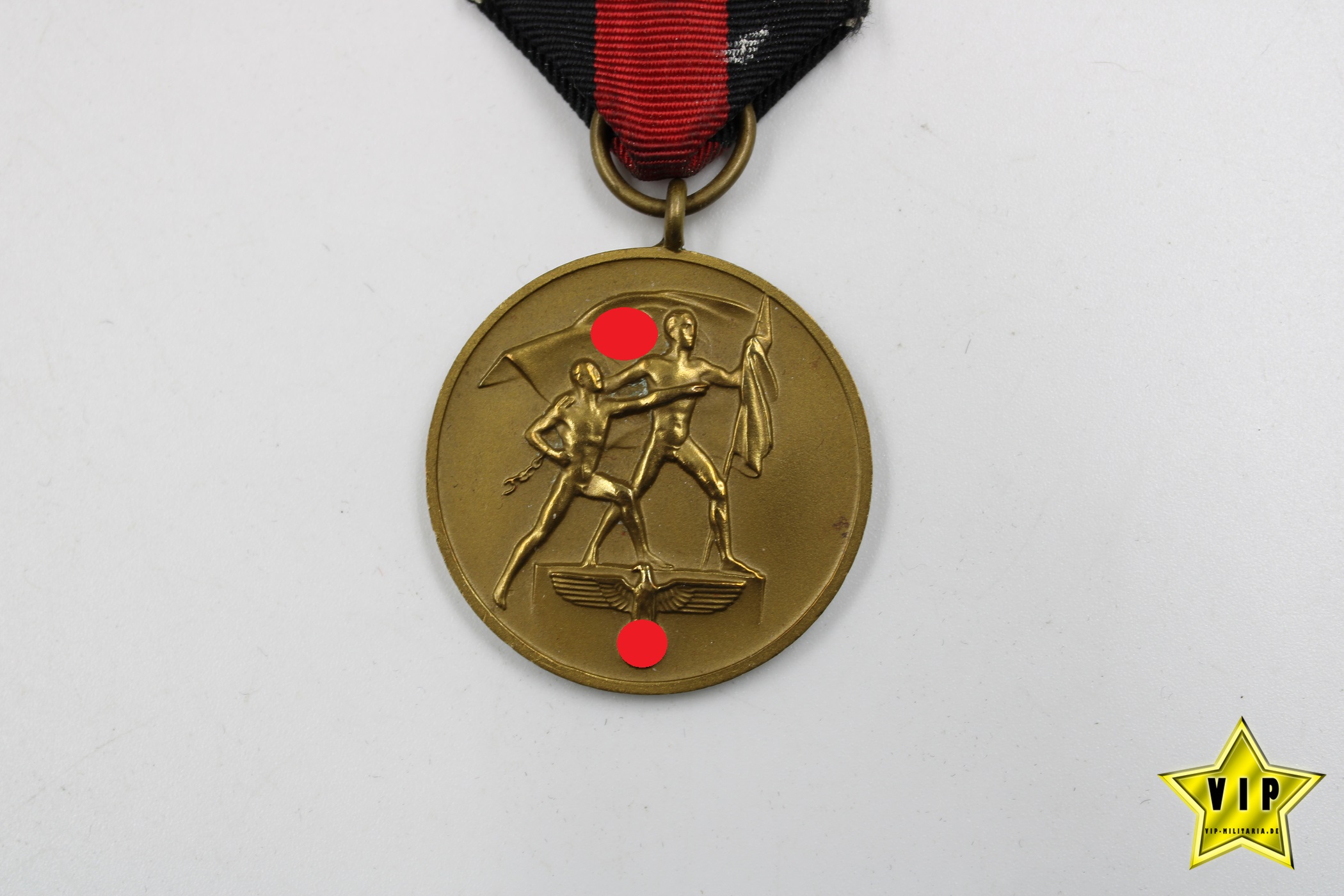 Anschluss Medaille 1. Oktober Sudetenland im Verleihungsetui 