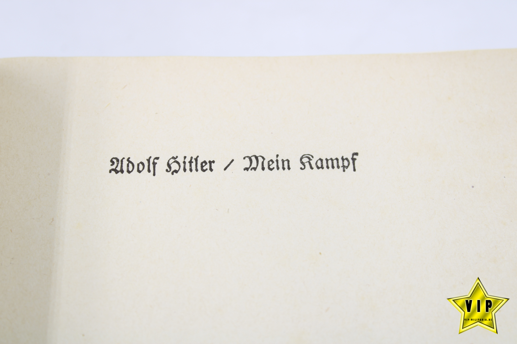 Mein Kampf Volksausgabe 1937 mit Schutzumschlag und Widmung