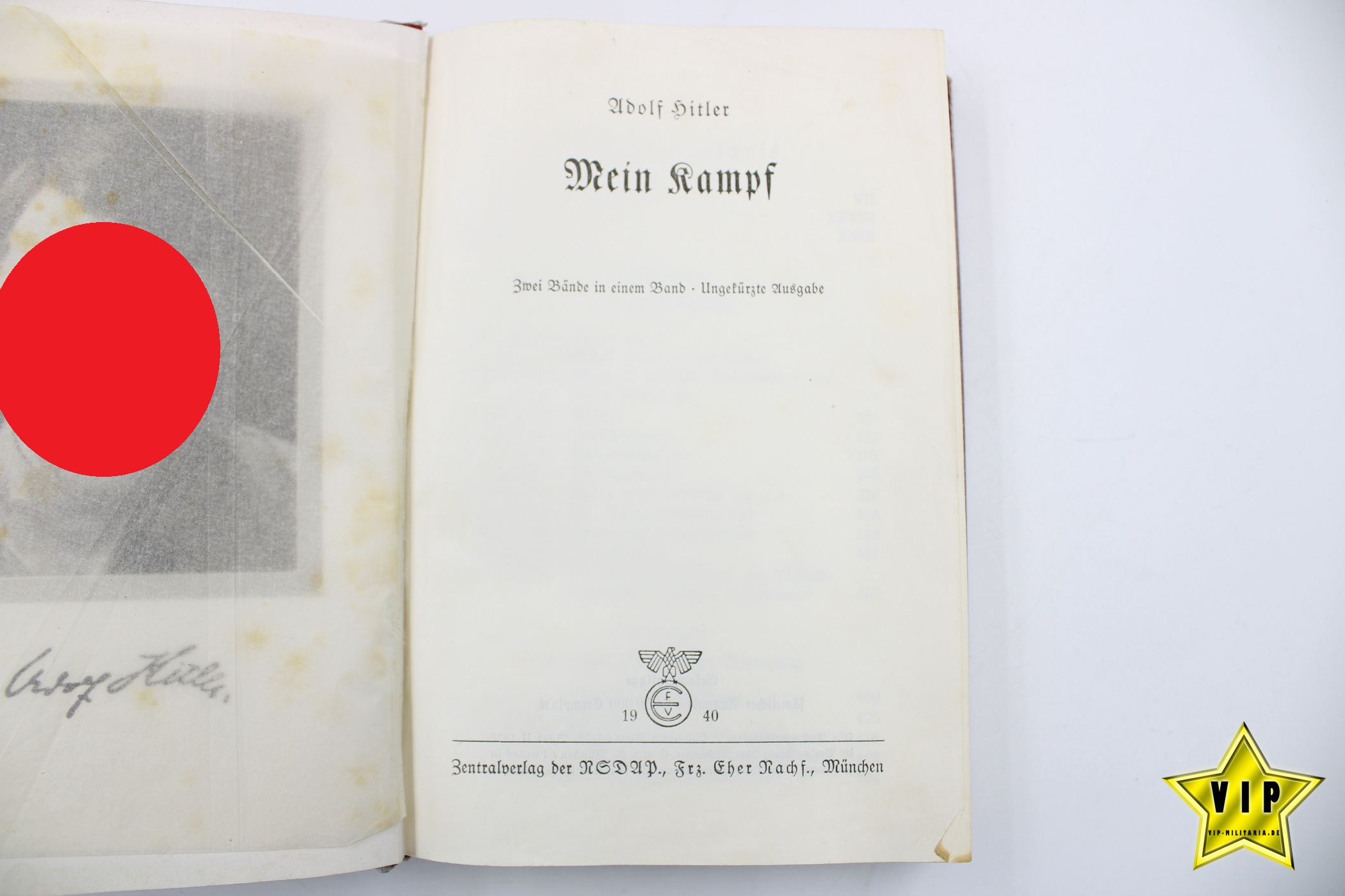 Mein Kampf 1940 rote Tornister Ausgabe Taschenbuch 